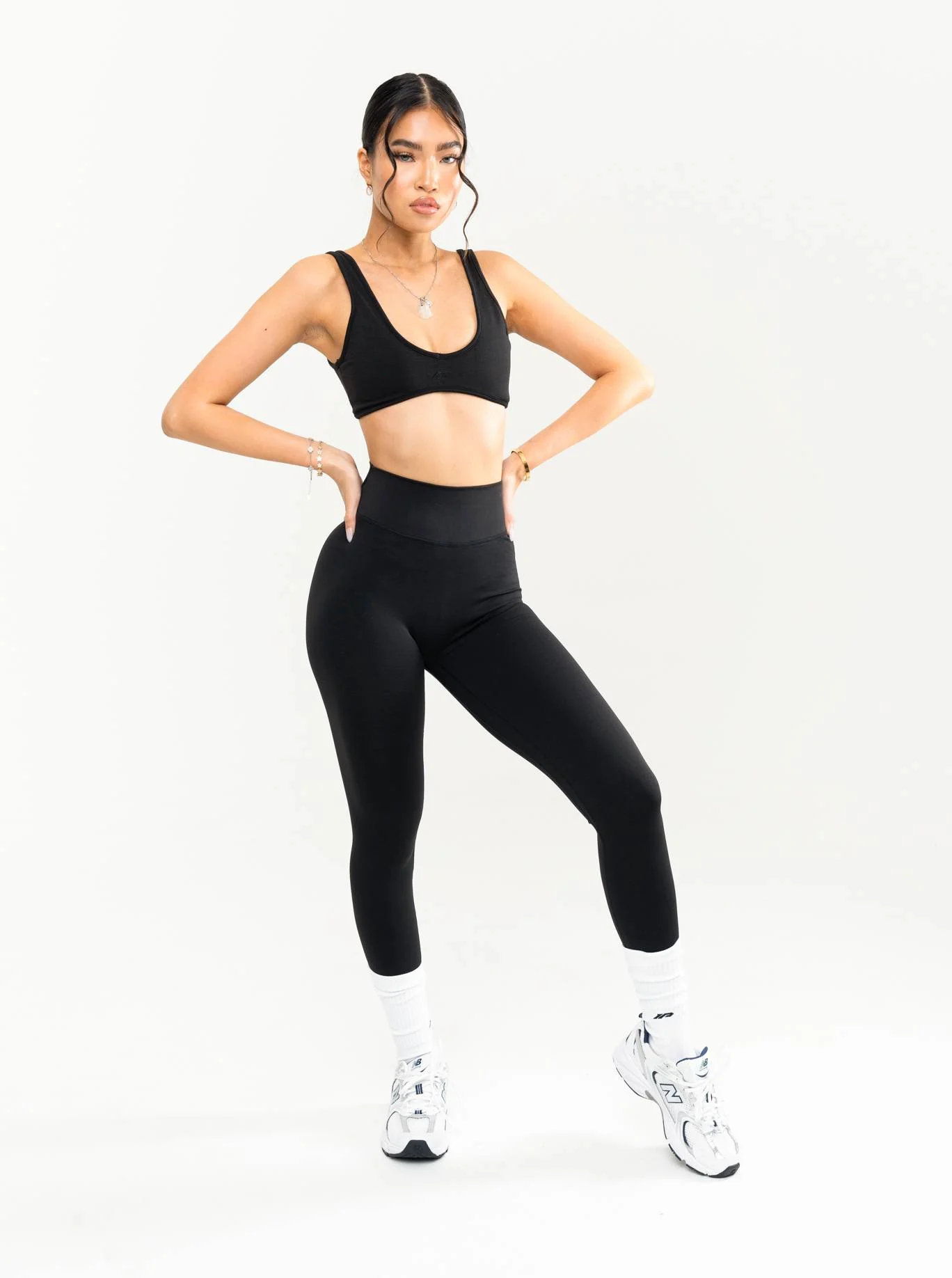 AMIRA LEGGINGS - CHARCOAL SWIRL - Image 2