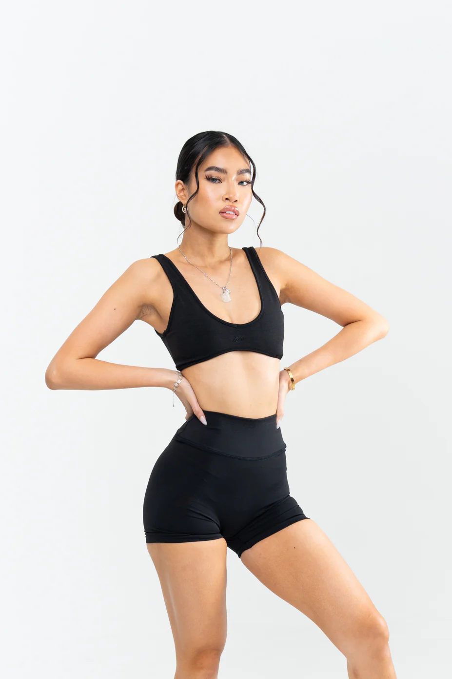 AMIRA SHORTS - CHARCOAL SWIRL - Image 2