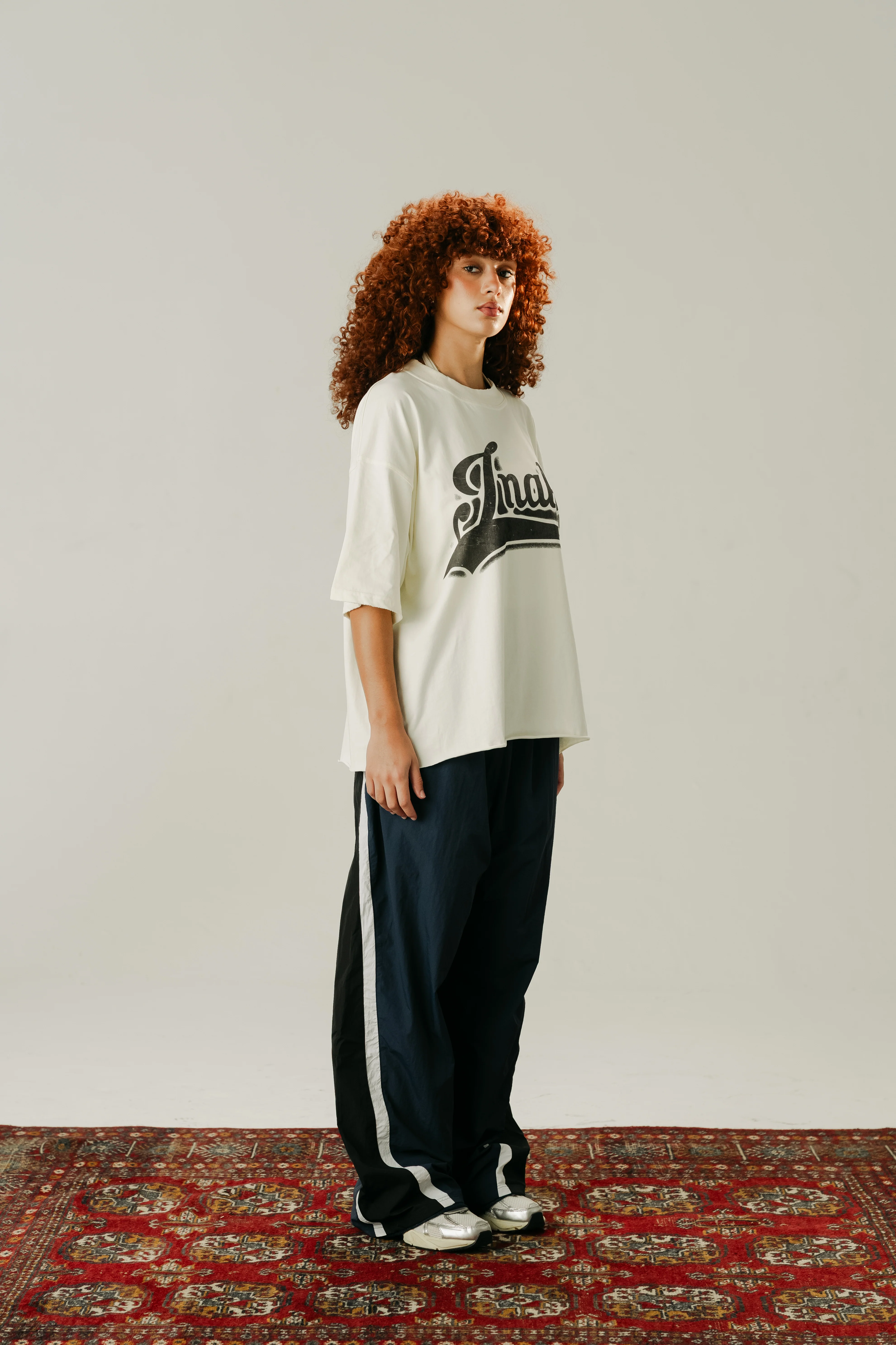 BAGGY TRACKPANTS - NAVY : BLACK - Image 2