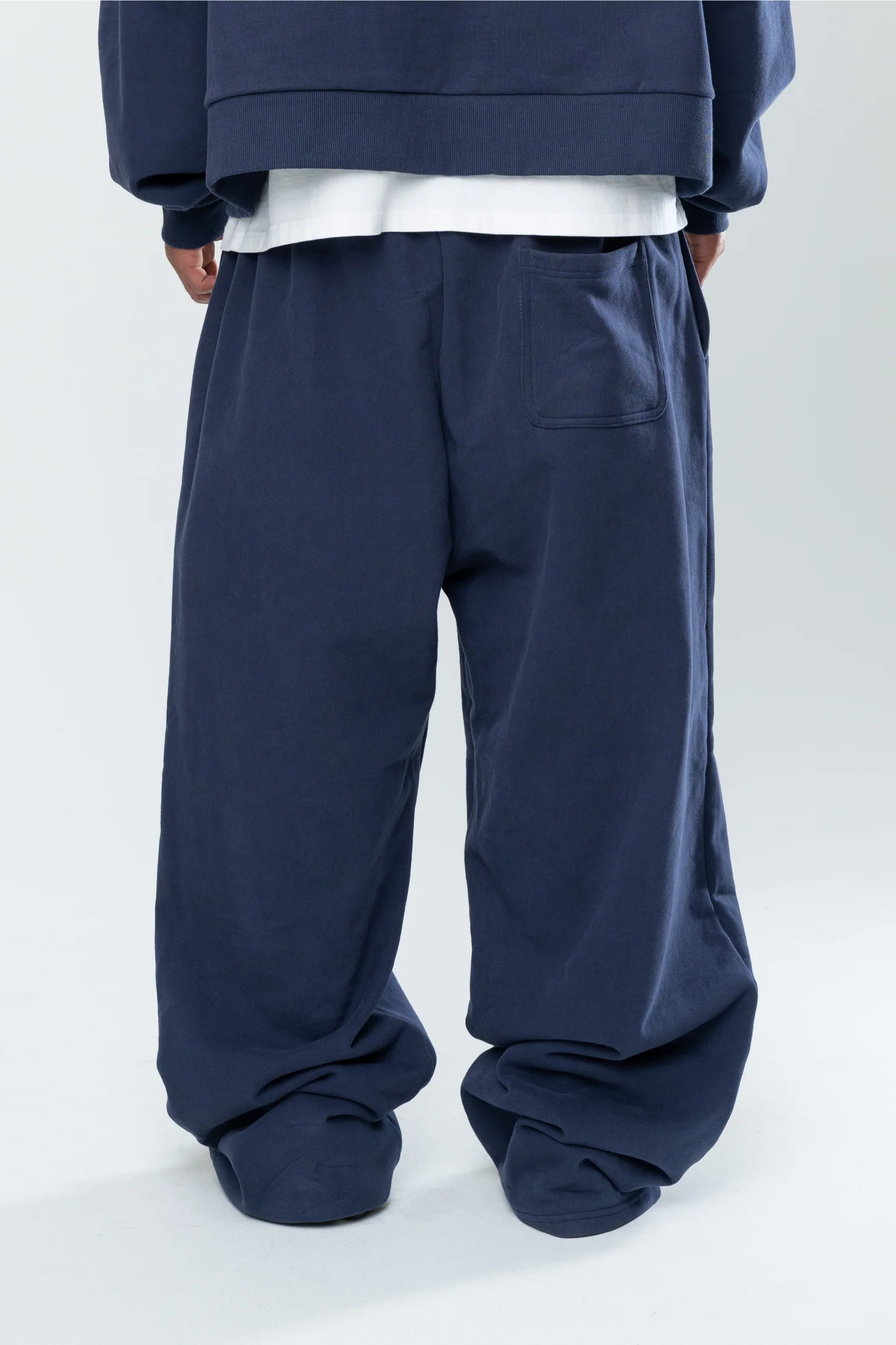 BASICS BAGGY SWEATS - MIDNIGHT NAVY - Image 5