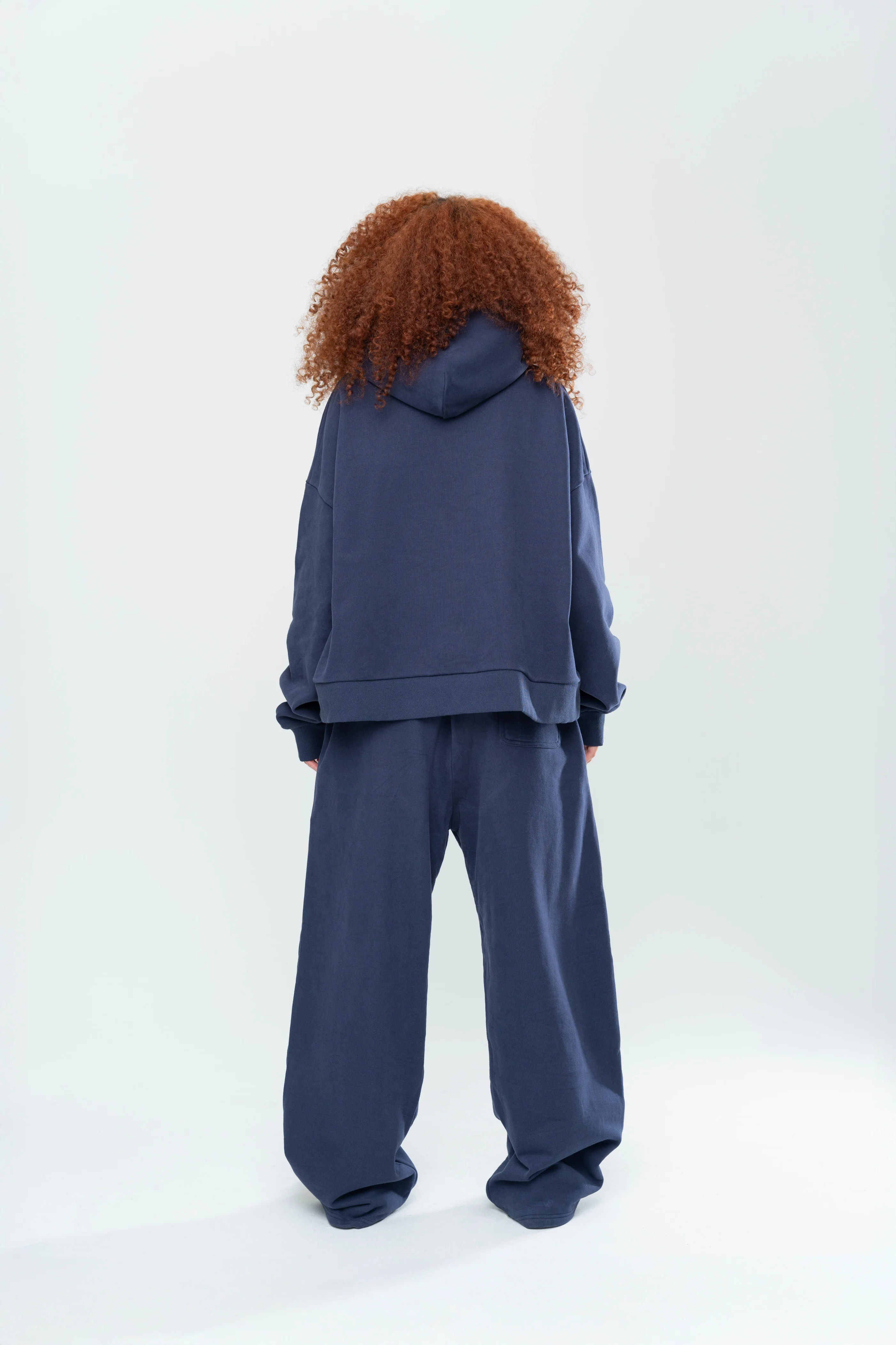 BASICS DOUBLE ZIP HOODIE - MIDNIGHT NAVY - Image 11
