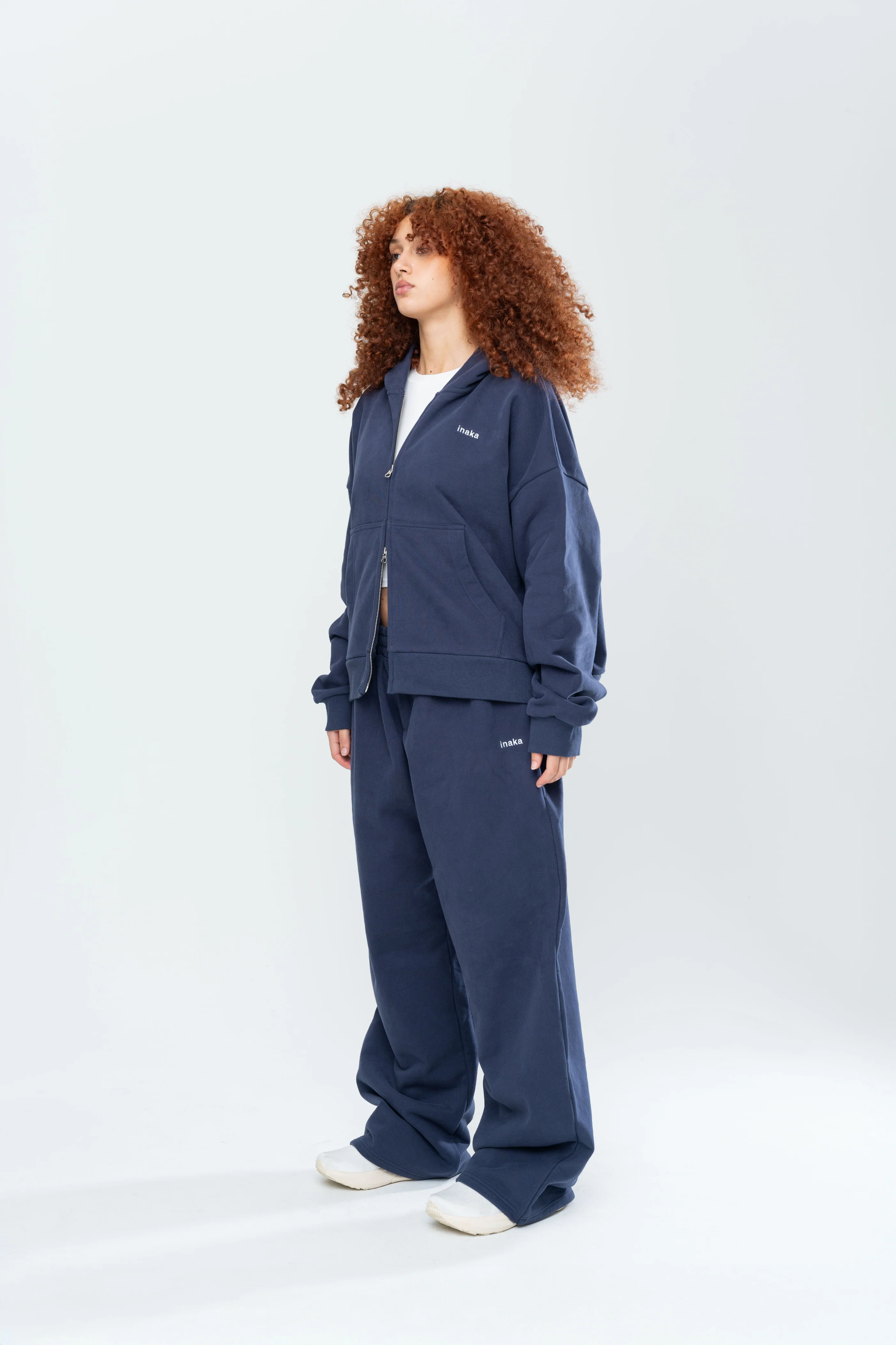 BASICS DOUBLE ZIP HOODIE - MIDNIGHT NAVY - Image 9