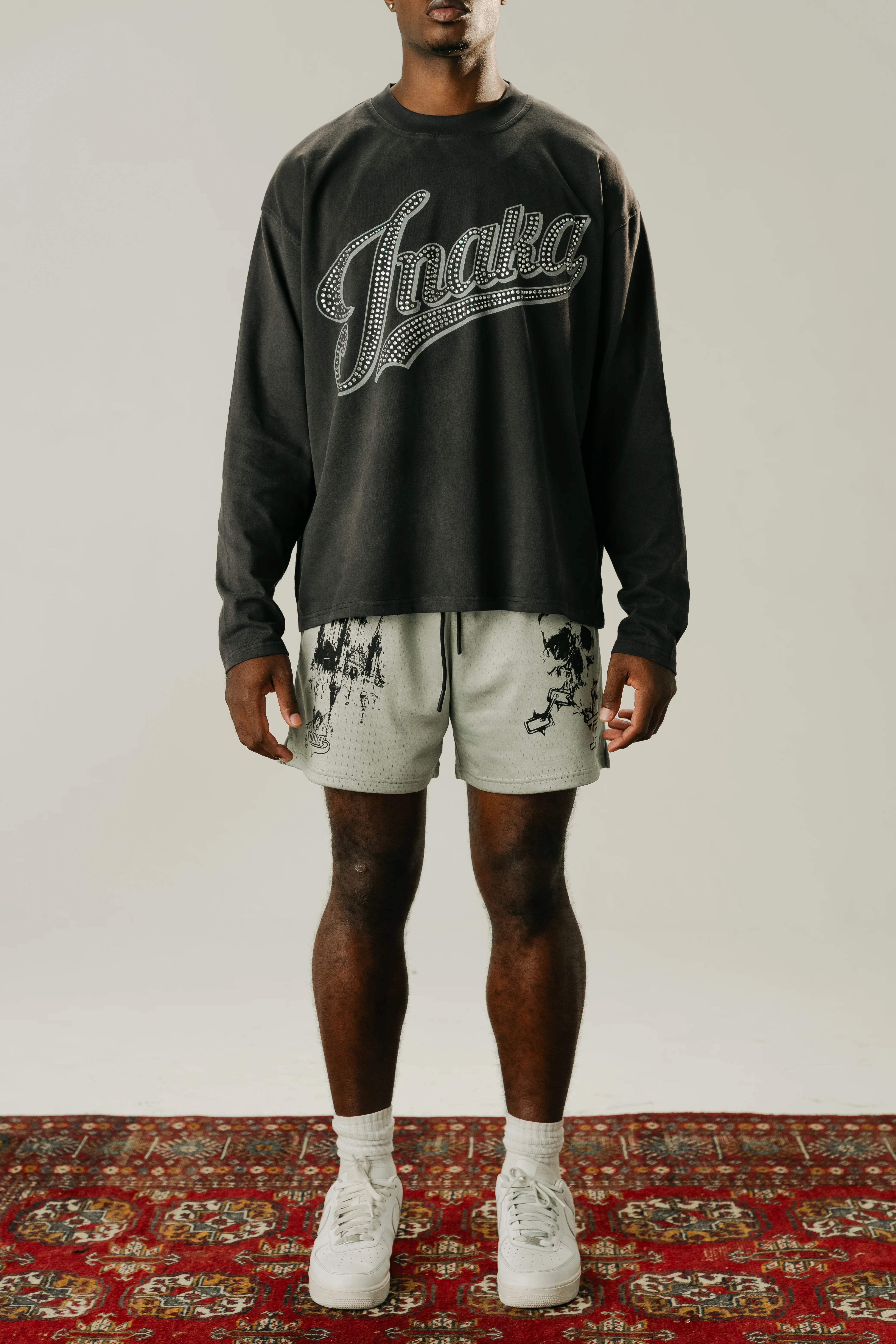 GHOST SKULL MESH SHORTS - Image 5