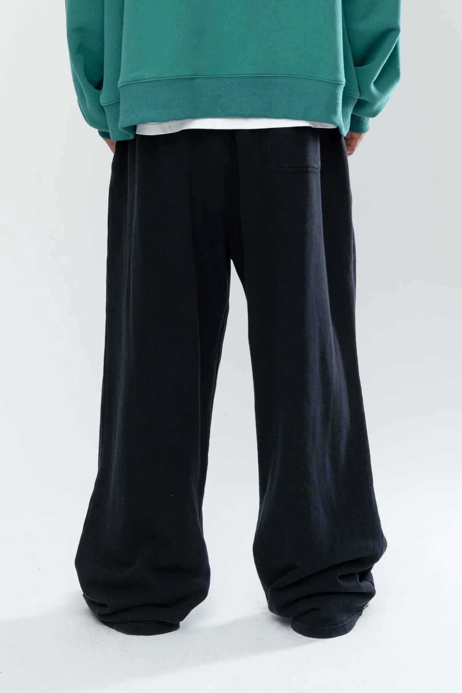 CLASSIC BAGGY SWEATS - BLACK/FOREST GREEN - Image 7