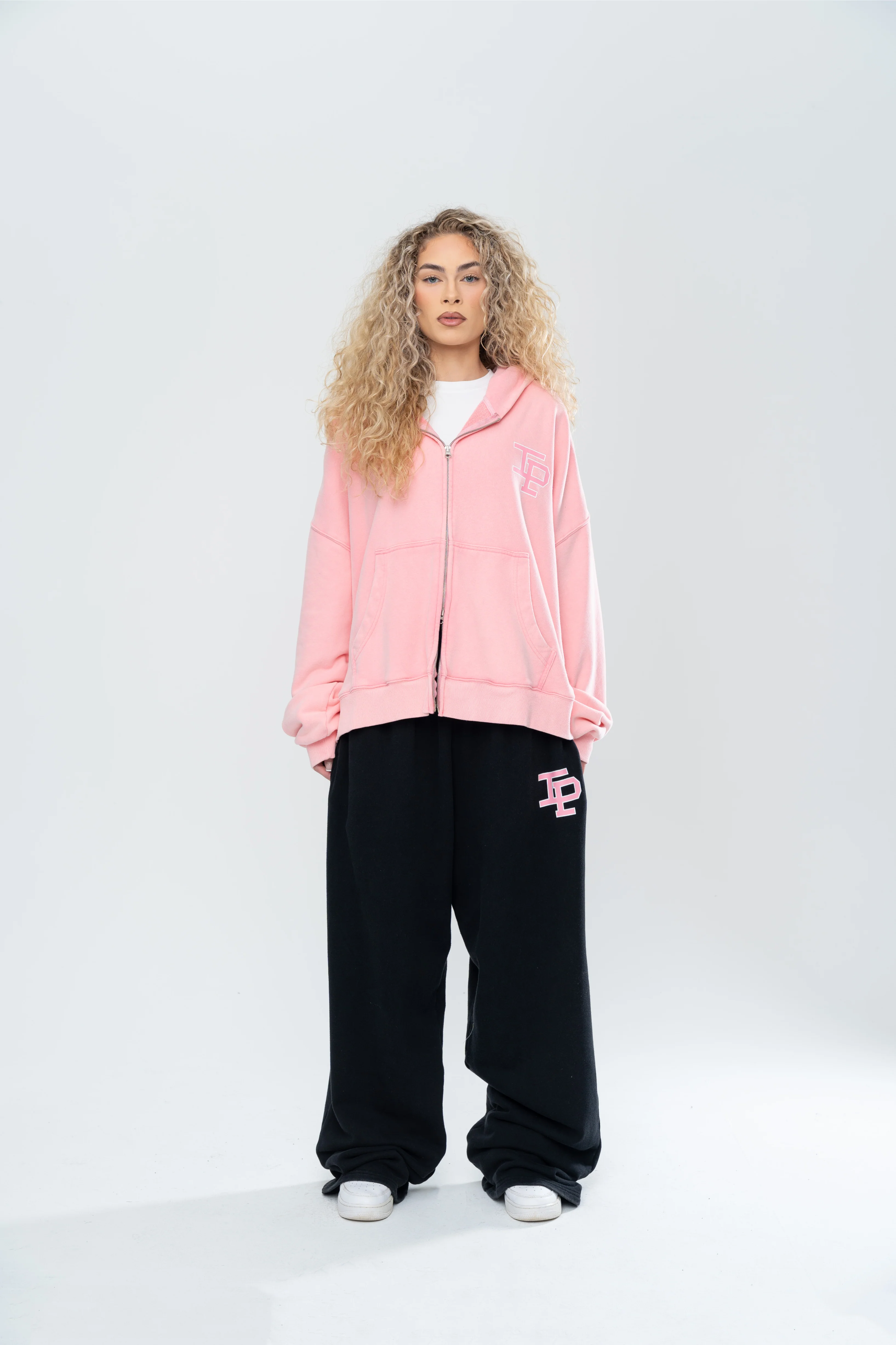 CLASSIC BAGGY SWEATS - BLACK/PINK - Image 8