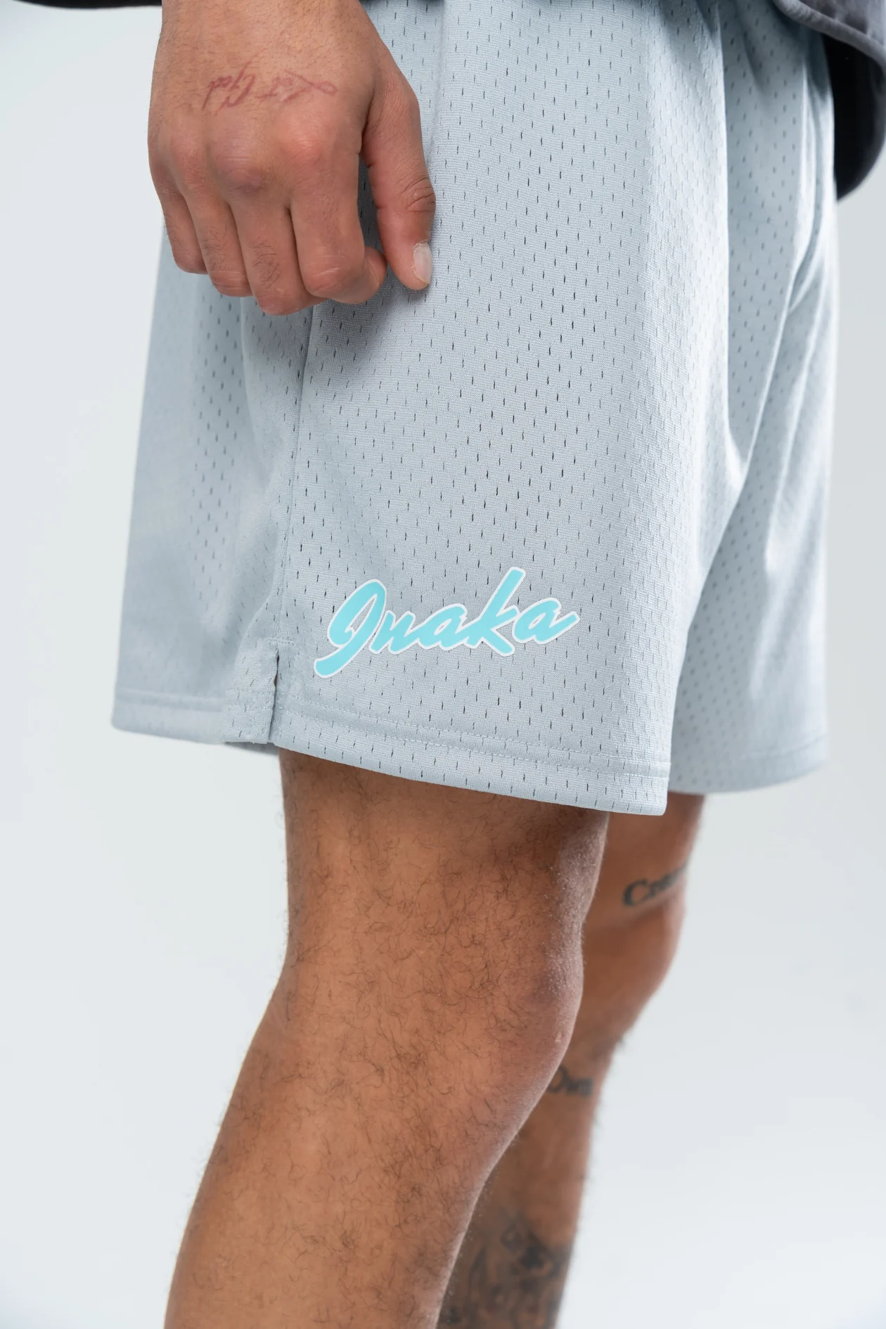 CLASSIC MESH SHORTS - ELECTRIC SILVER/BLUE - Image 6