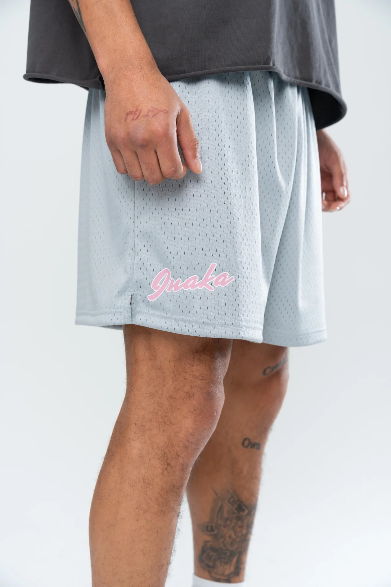 CLASSIC MESH SHORTS - ELECTRIC SILVER/PINK - Image 6