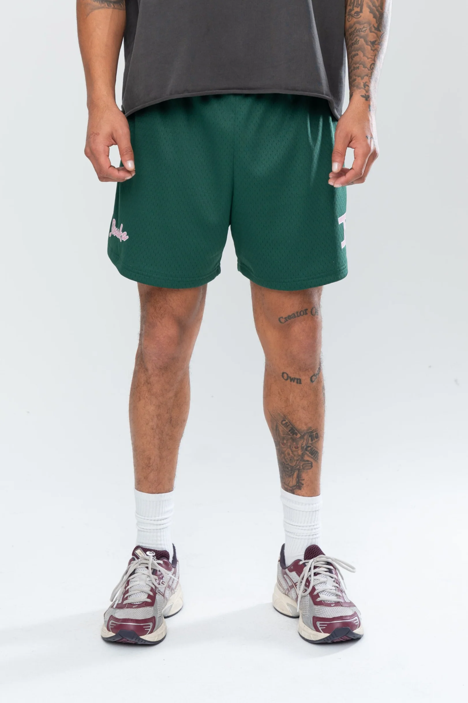 CLASSIC MESH SHORTS - FOREST GREEN - Image 3