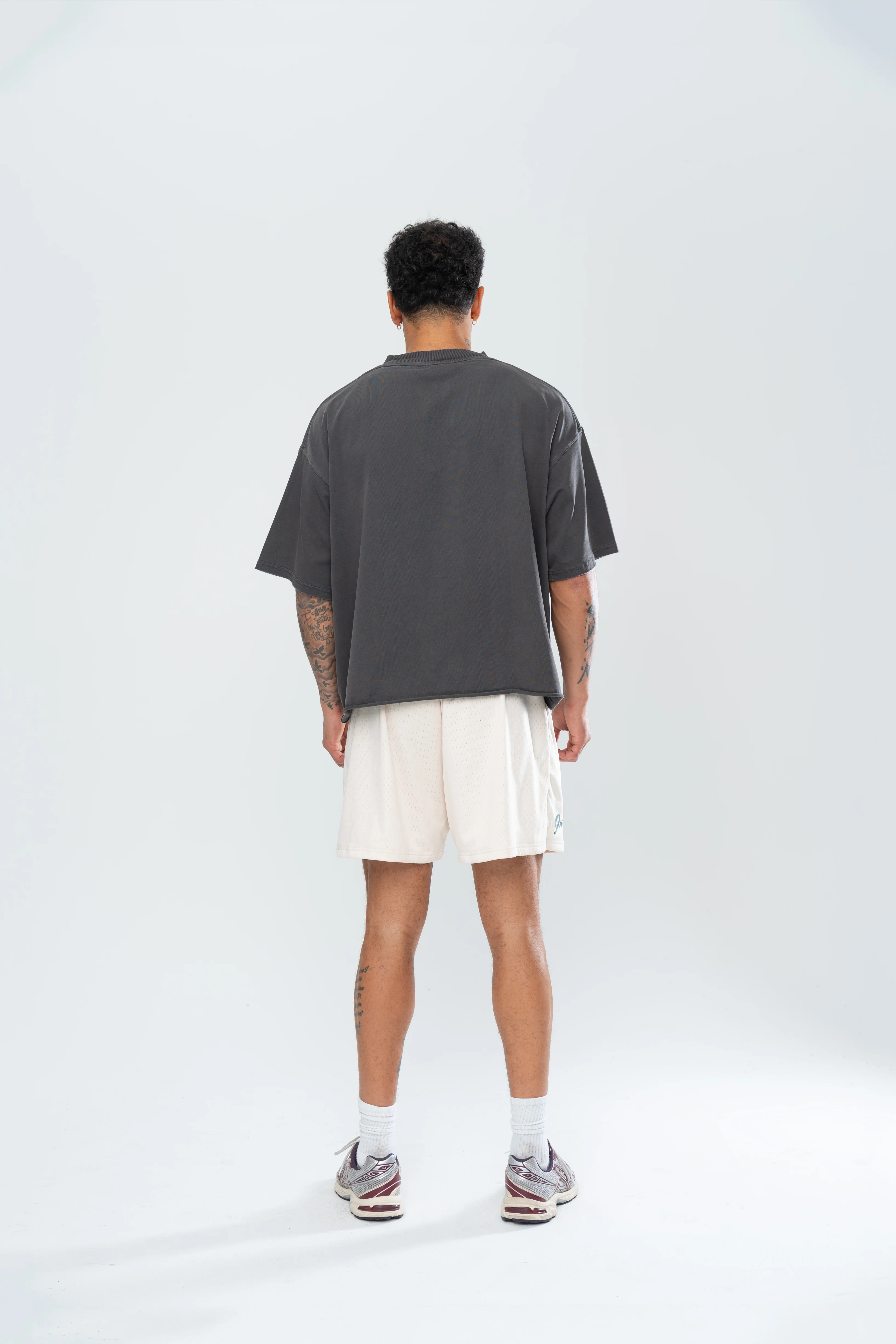 CLASSIC MESH SHORTS - CREAM/FOREST GREEN - Image 7