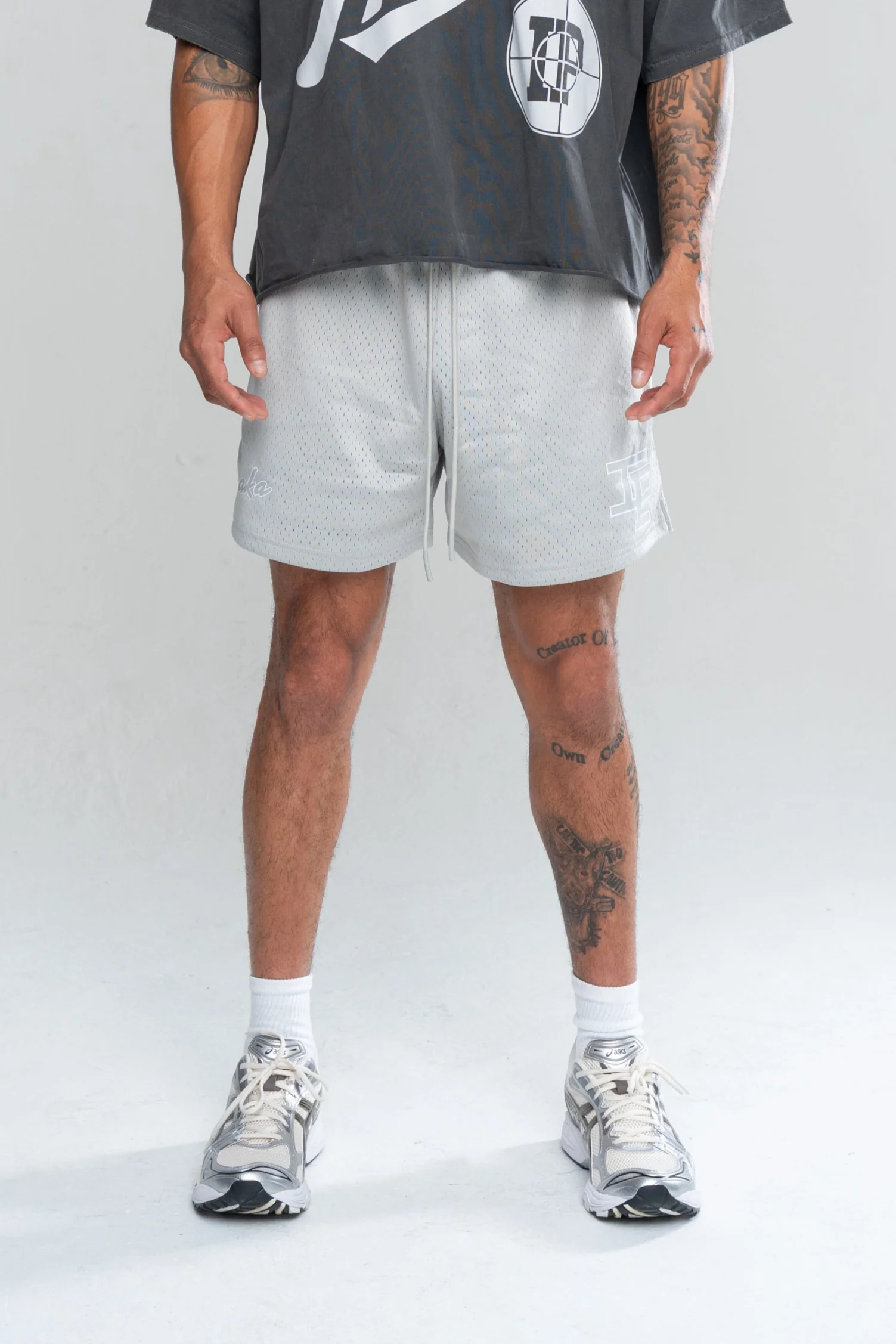 CLASSIC MESH SHORTS - GREY - Image 2