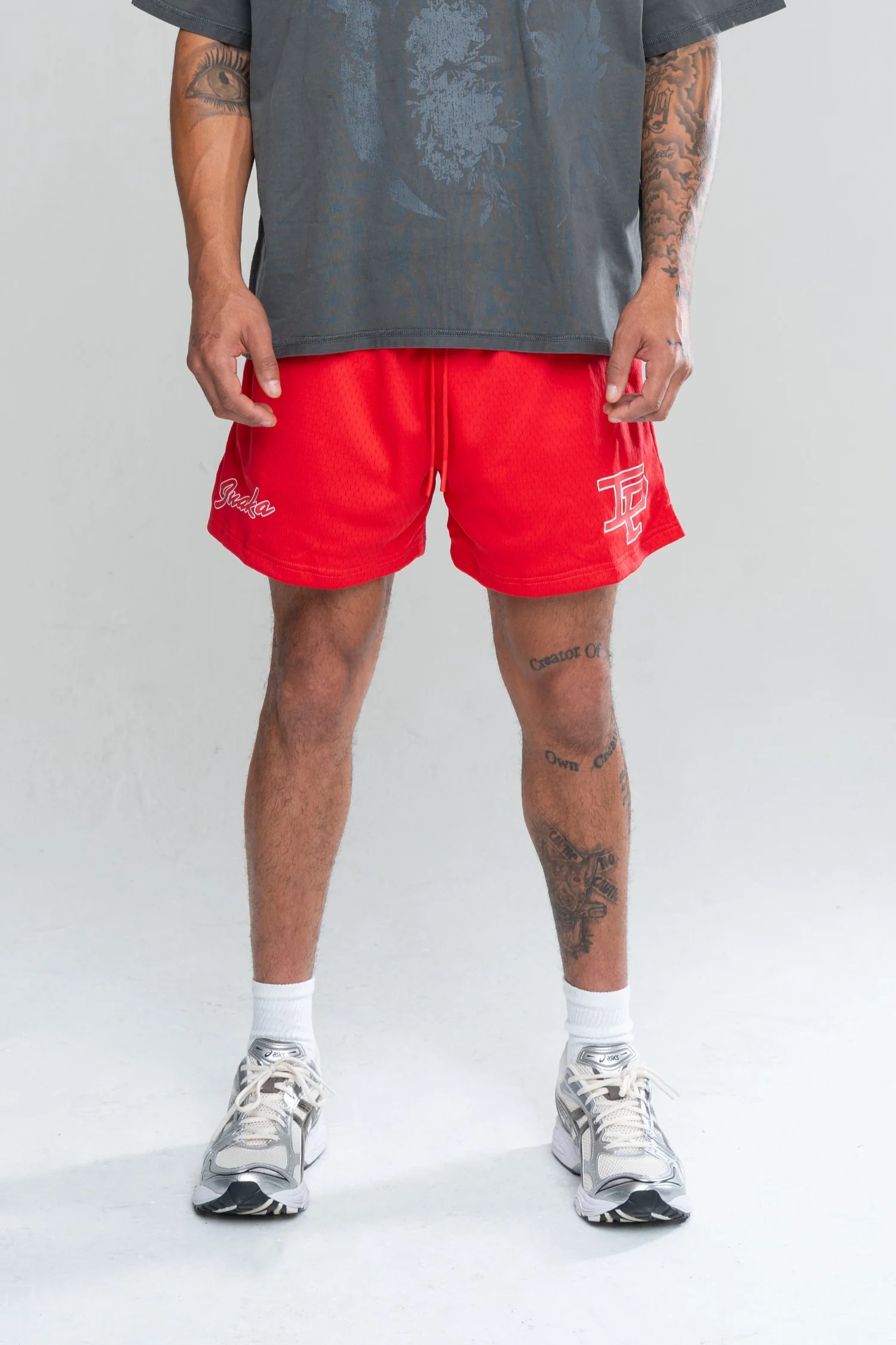 CLASSIC MESH SHORTS - RED - Image 2