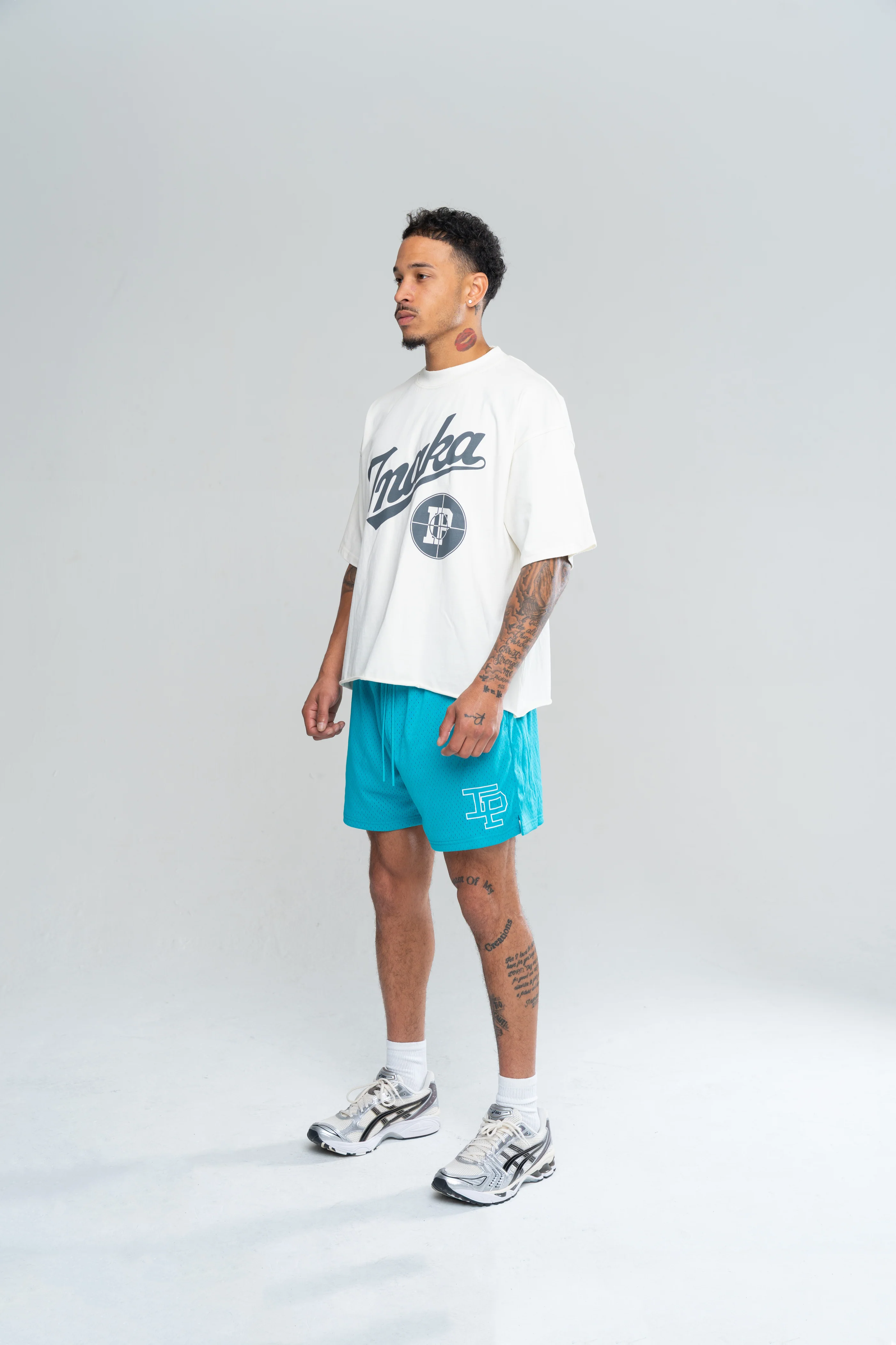 CLASSIC MESH SHORTS - TEAL - Image 4
