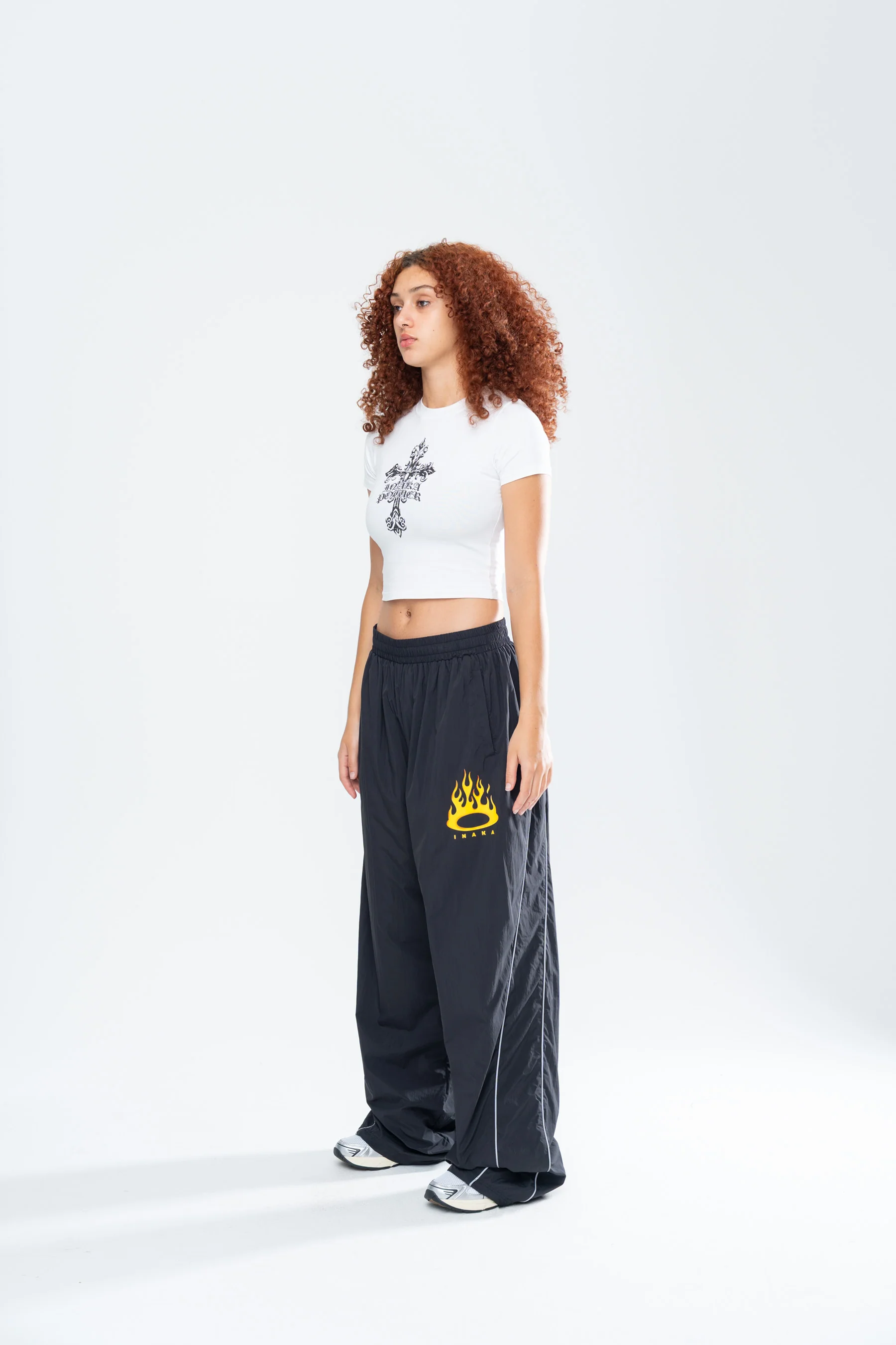 CRUCIFIX BABY TEE - WHITE - Image 3