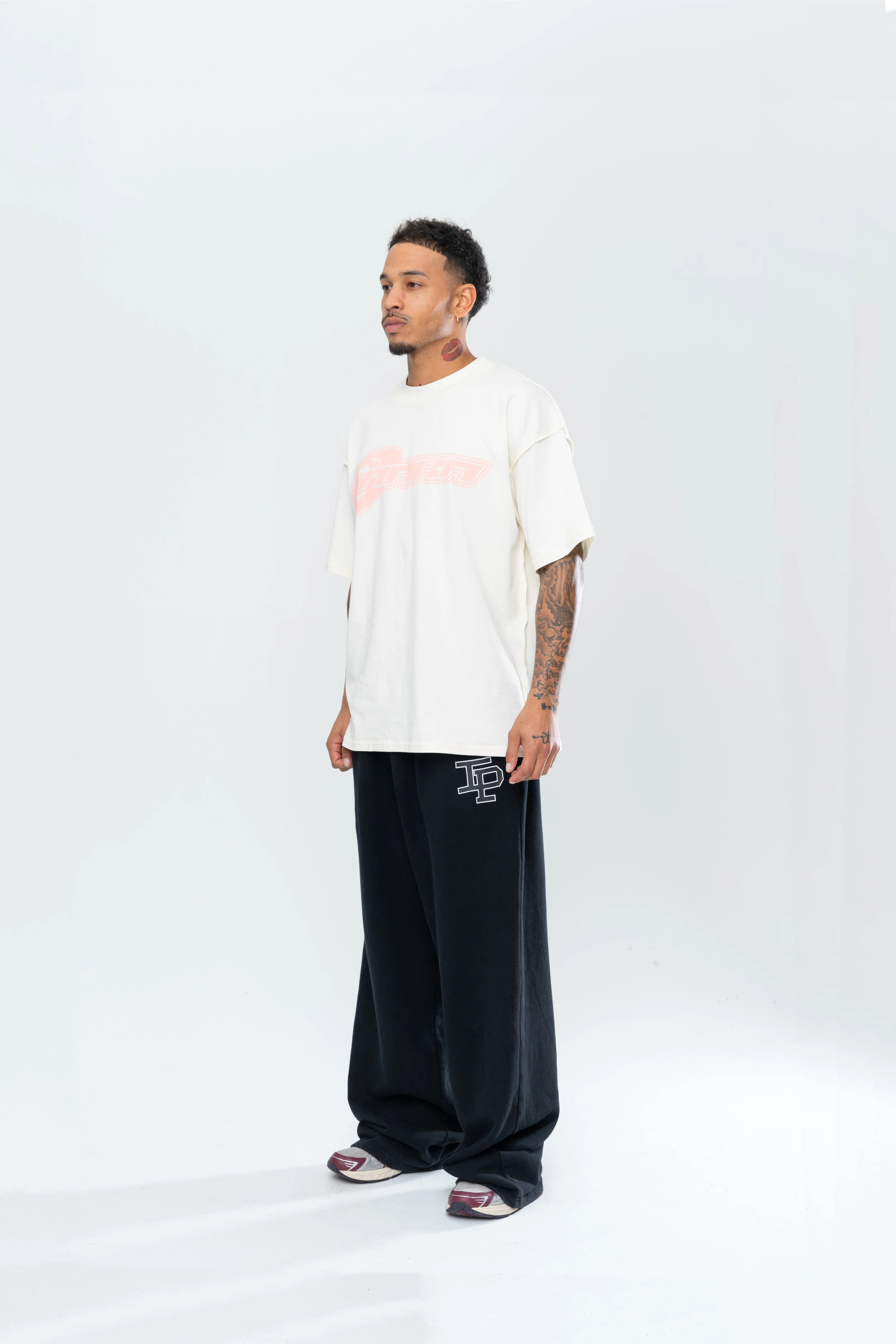 HYPERTEK REVERSE TEE - CREAM/PINK - Image 3
