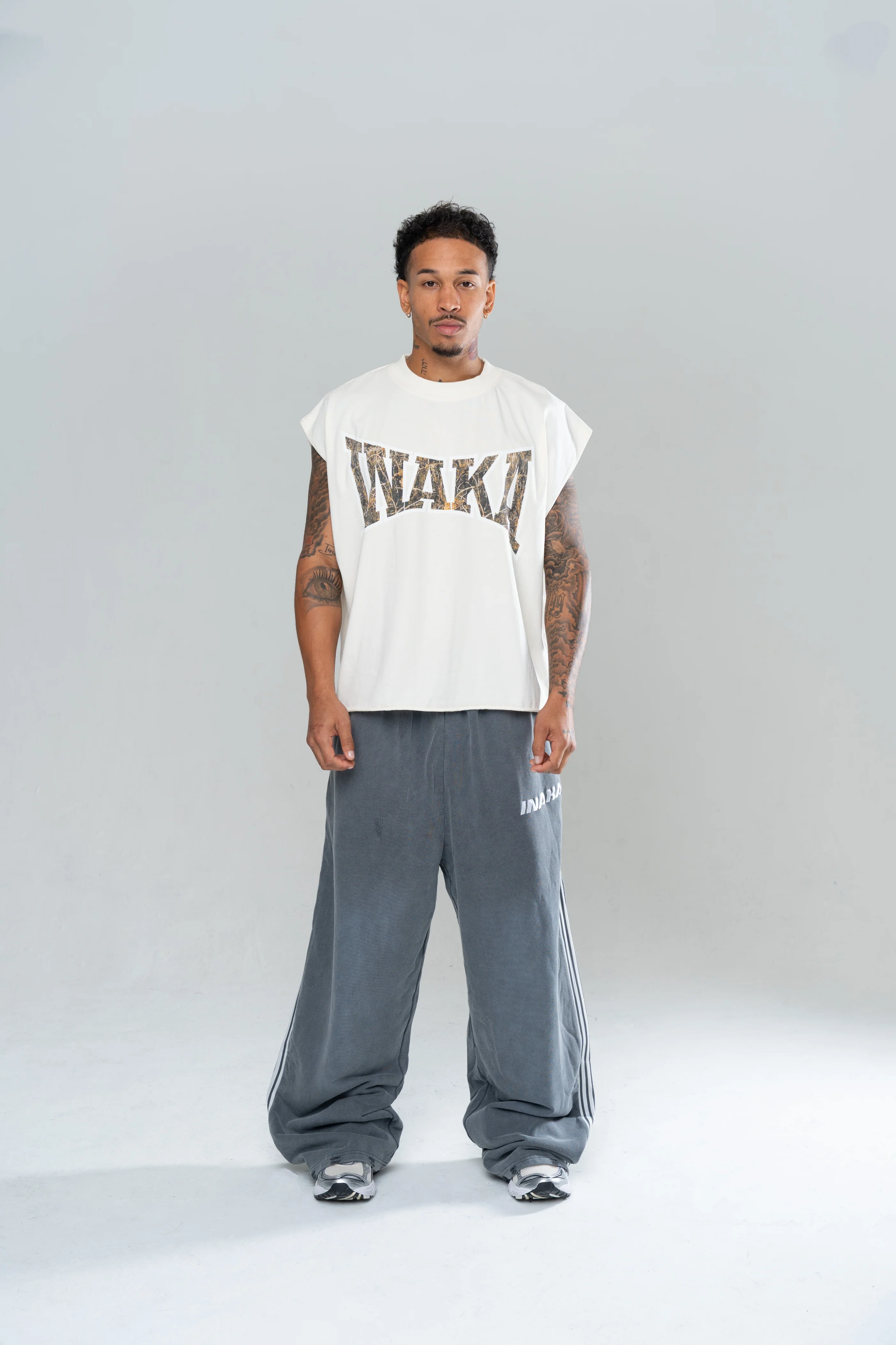 ICONIC BAGGY SWEATPANTS - STONE - Image 2