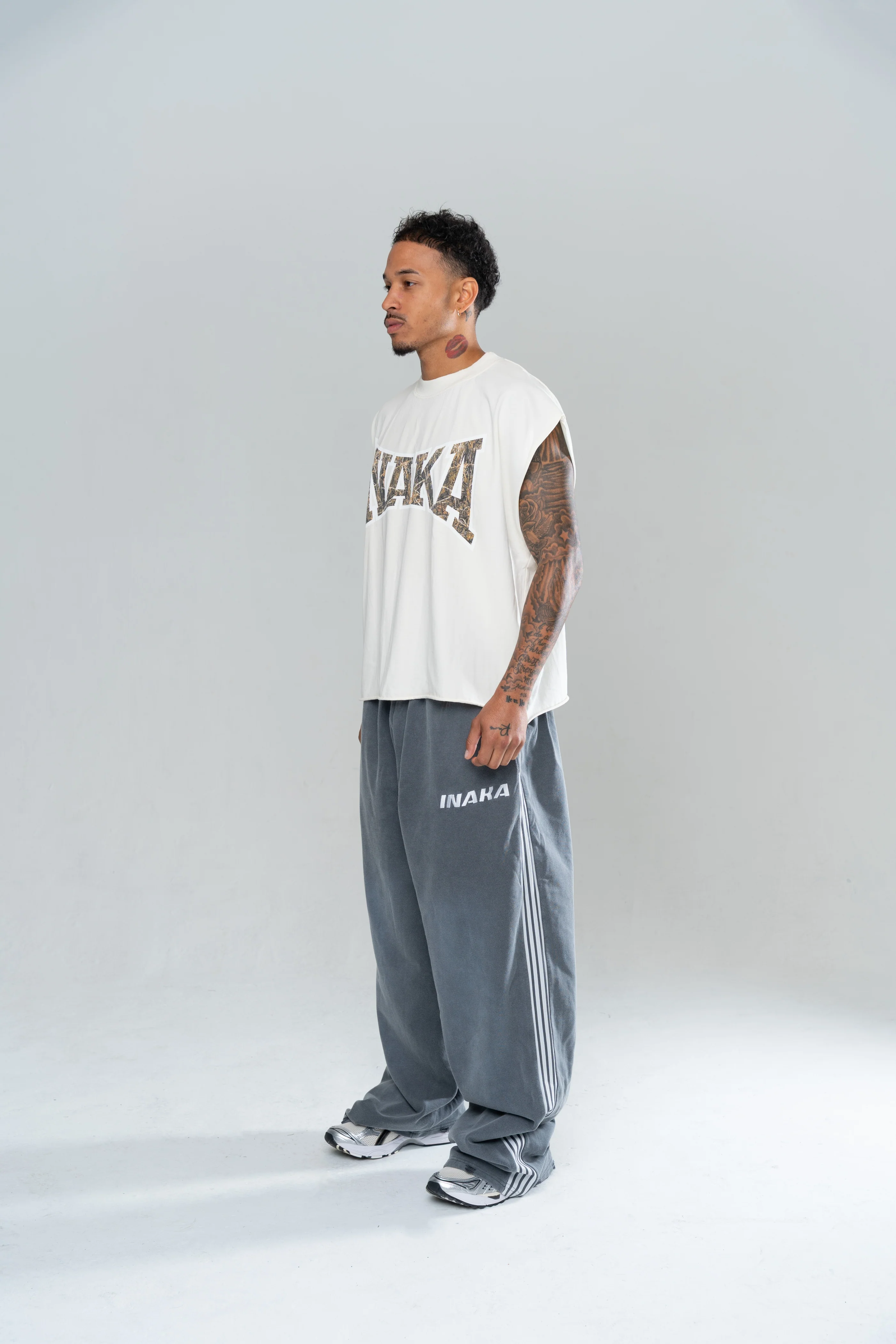ICONIC BAGGY SWEATPANTS - STONE - Image 3