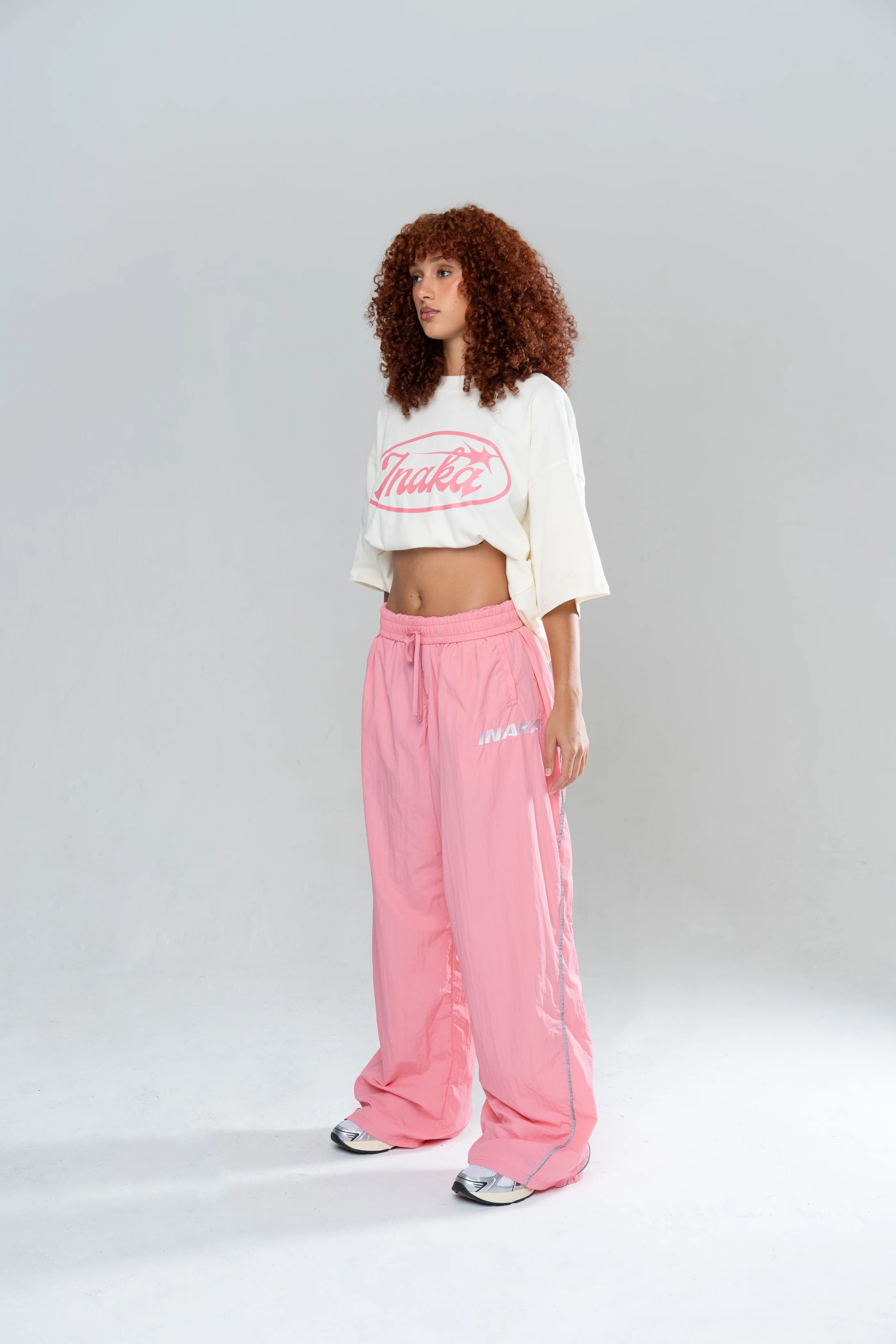 ICONIC BAGGY TRACKPANTS - PINK - Image 6