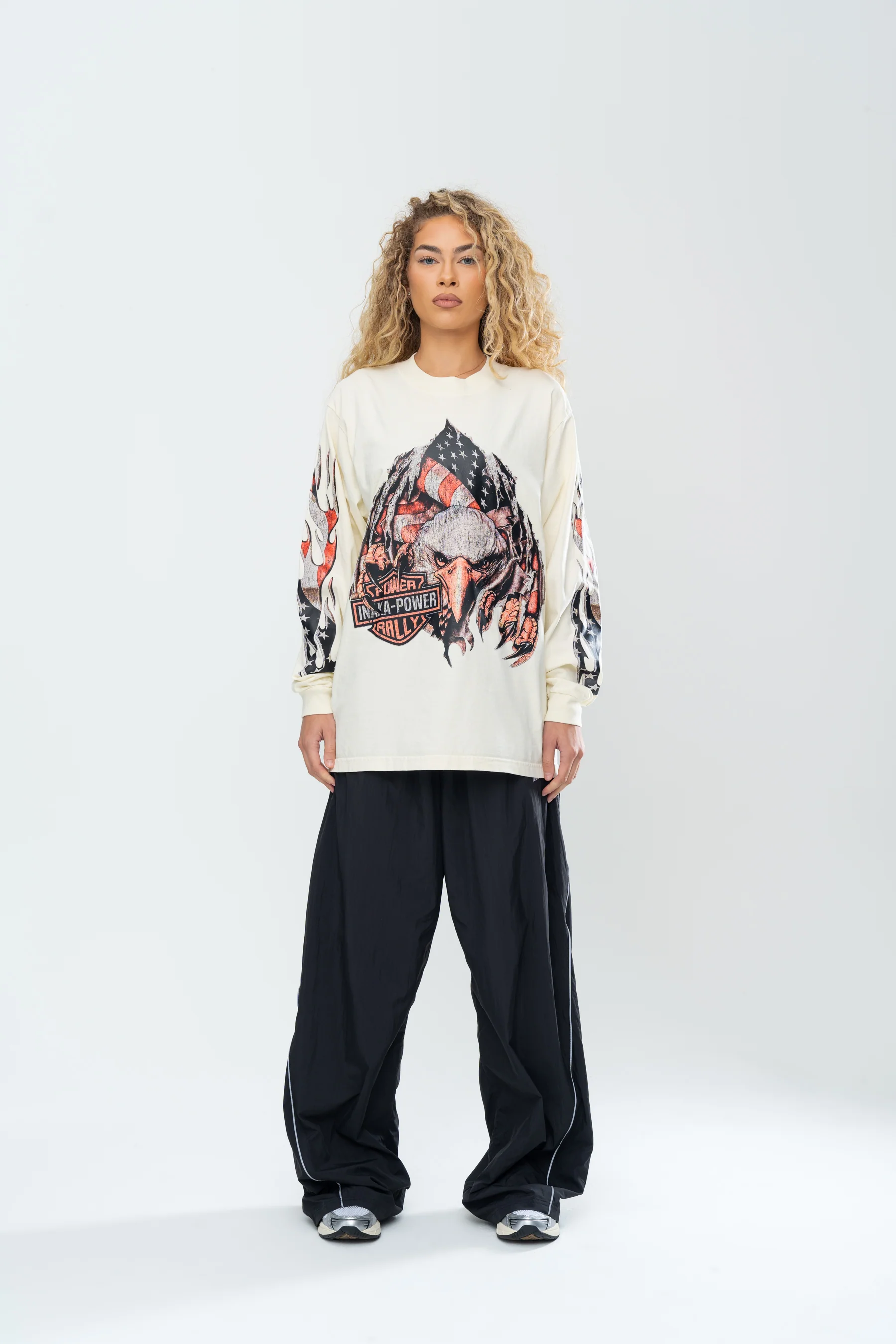 INAKA AMERICANA LONG SLEEVE - CREAM - Image 3