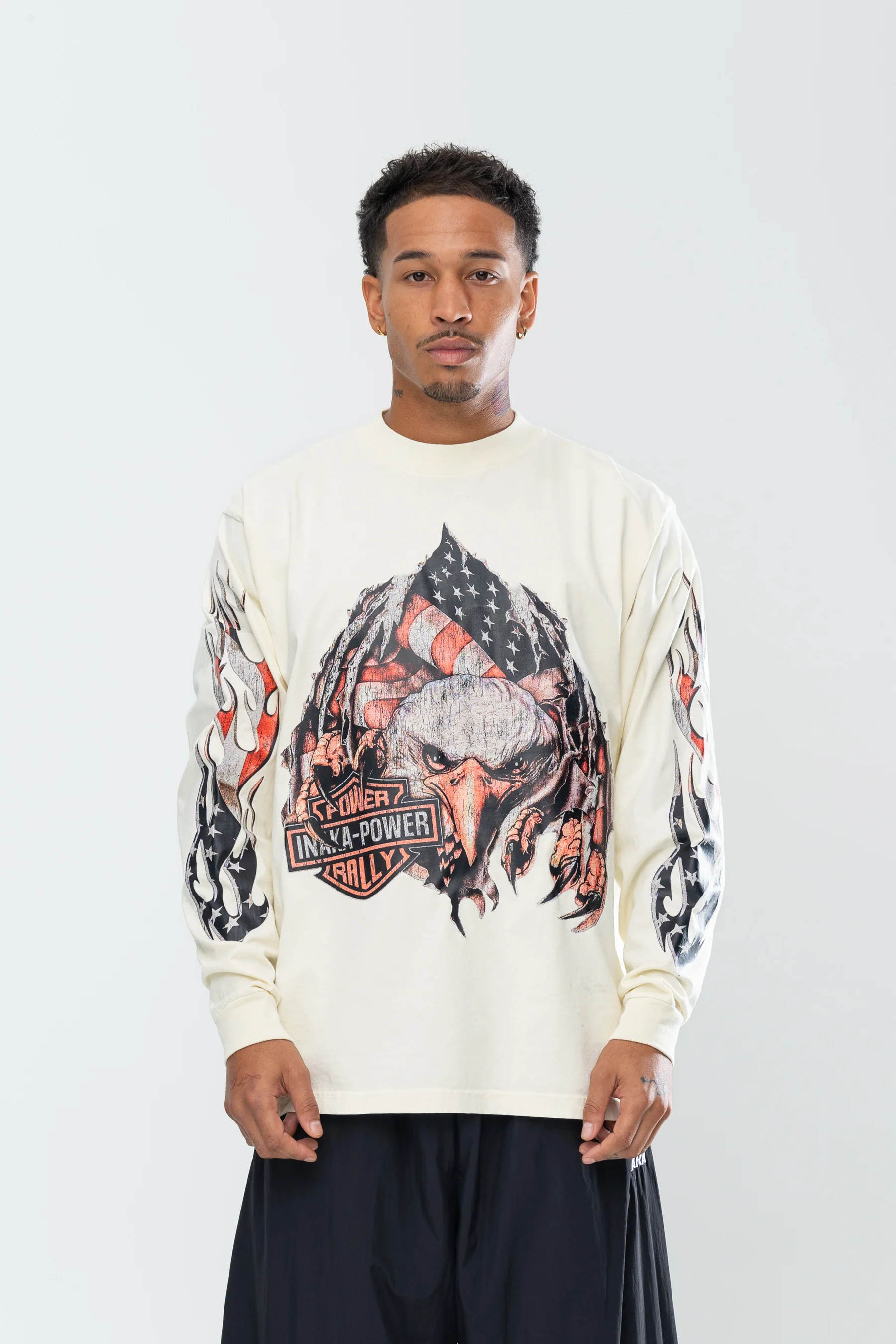 INAKA AMERICANA LONG SLEEVE - CREAM - Image 8