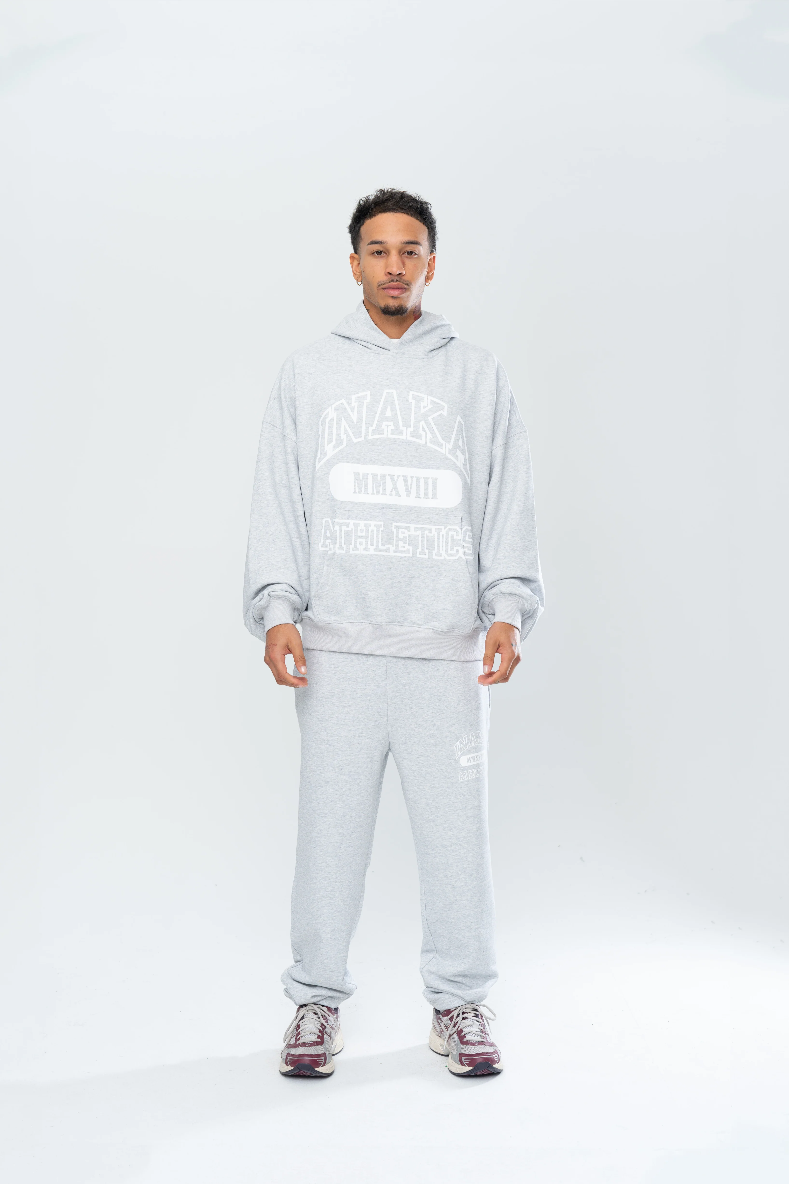 ATHLETICS HOODIE - GREY - Image 2