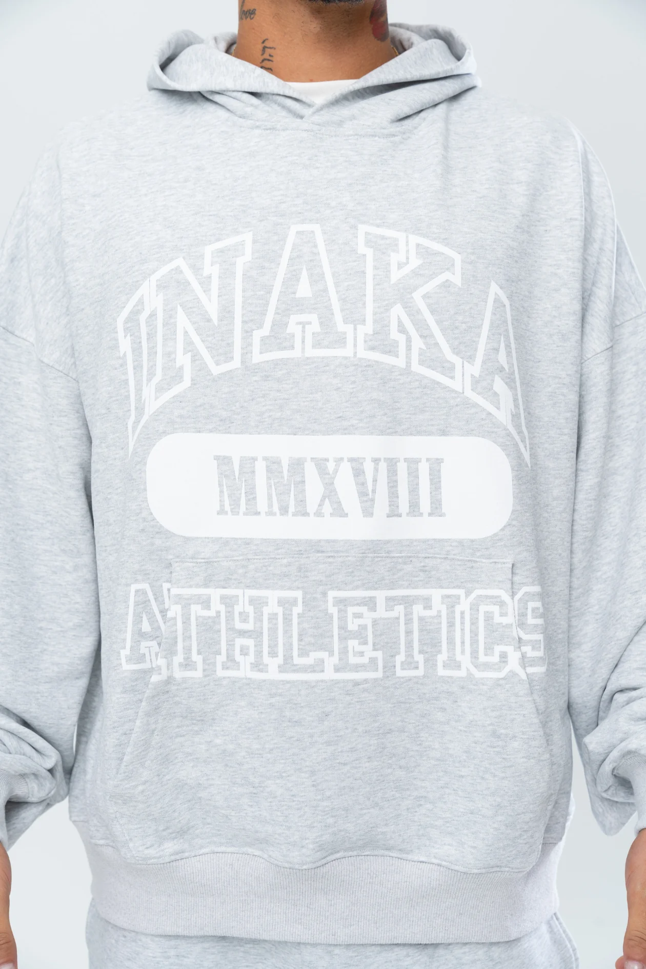 ATHLETICS HOODIE - GREY - Image 3