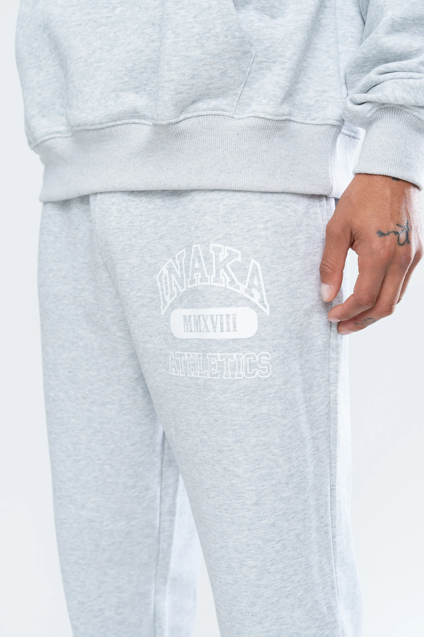 ATHLETICS CUFFED SWEATS - GREY - Image 2