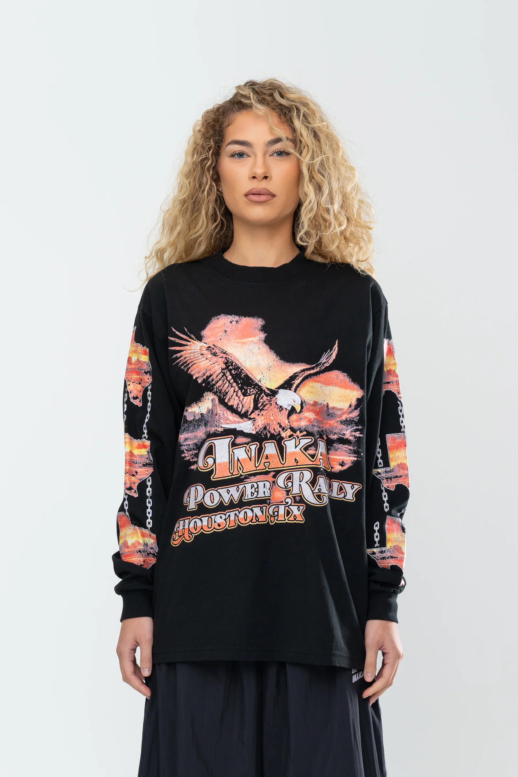 INAKA OUTLAWS LONG SLEEVE - BLACK - Image 4