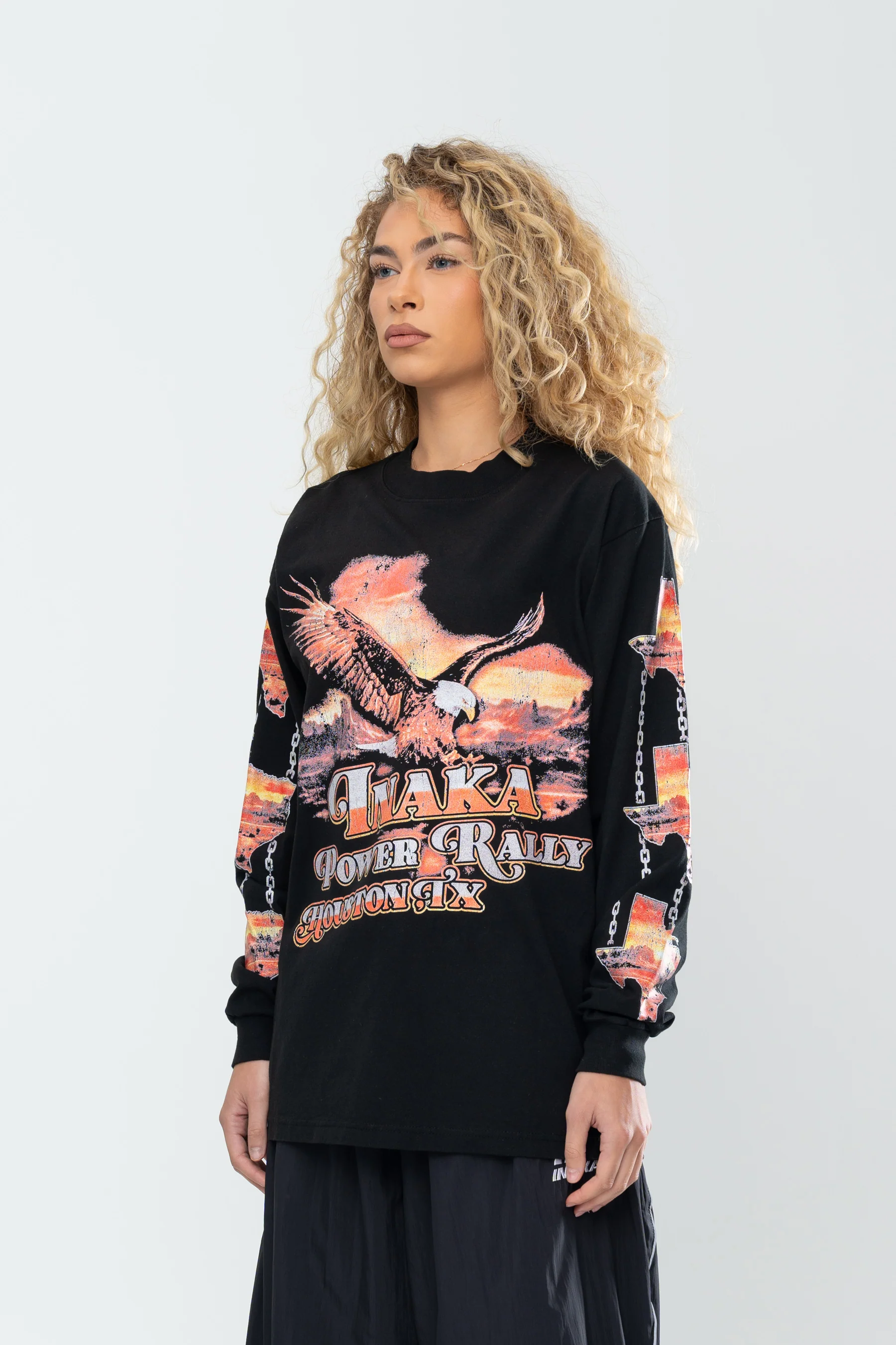 INAKA OUTLAWS LONG SLEEVE - BLACK - Image 6