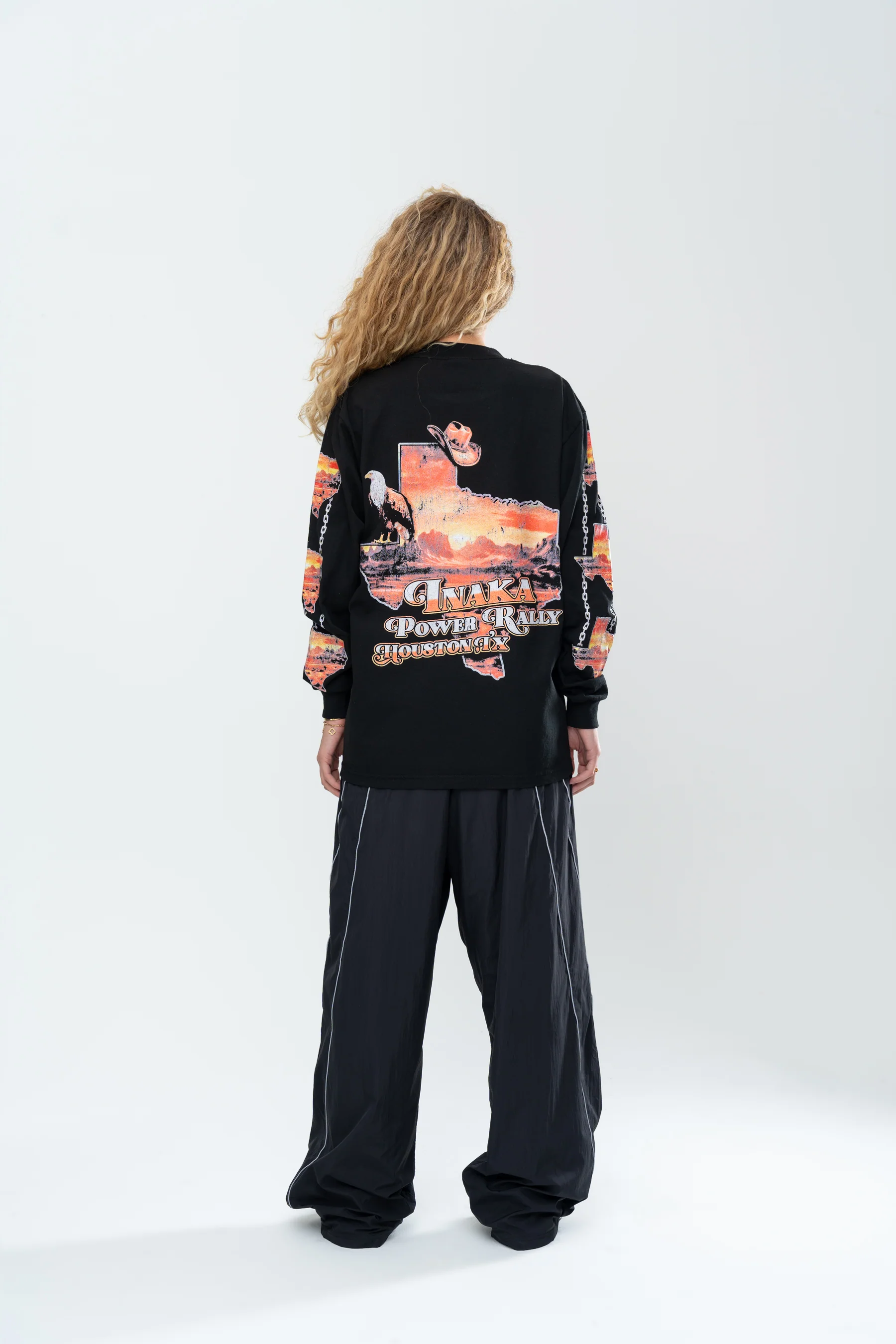 INAKA OUTLAWS LONG SLEEVE - BLACK - Image 7