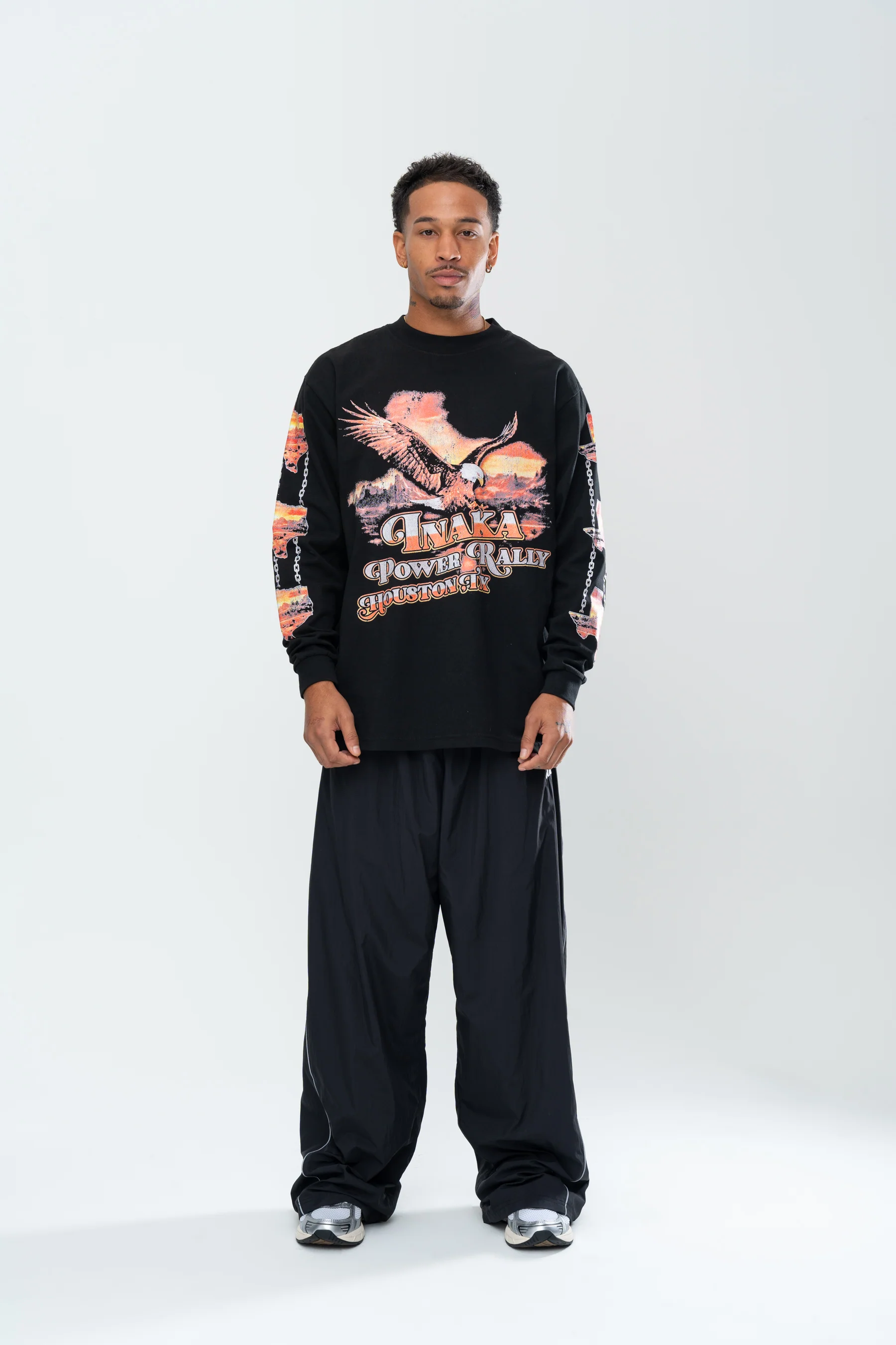 INAKA OUTLAWS LONG SLEEVE - BLACK - Image 9