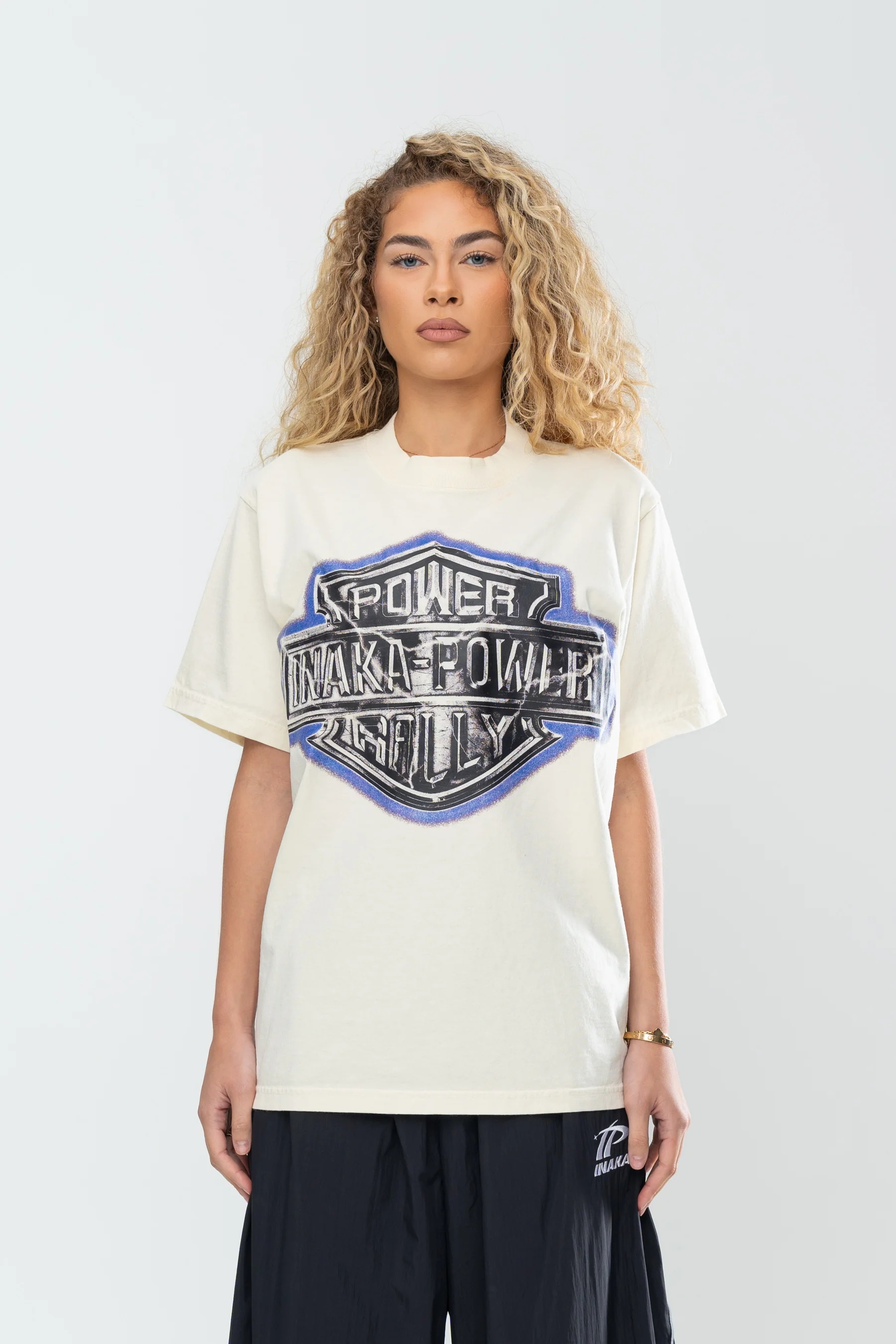INAKA POWER RALLY TEE - CREAM - Image 2