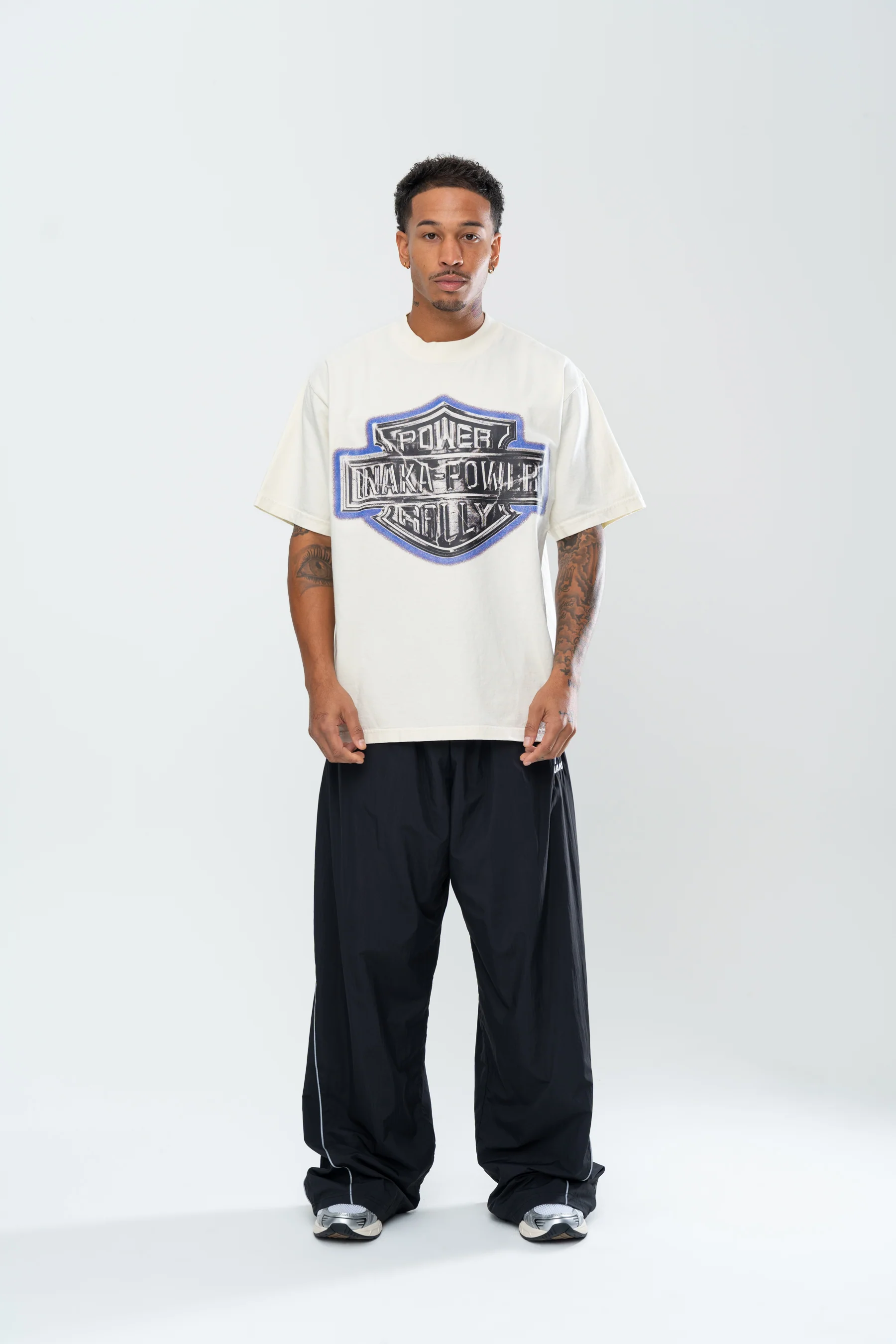 INAKA POWER RALLY TEE - CREAM - Image 5