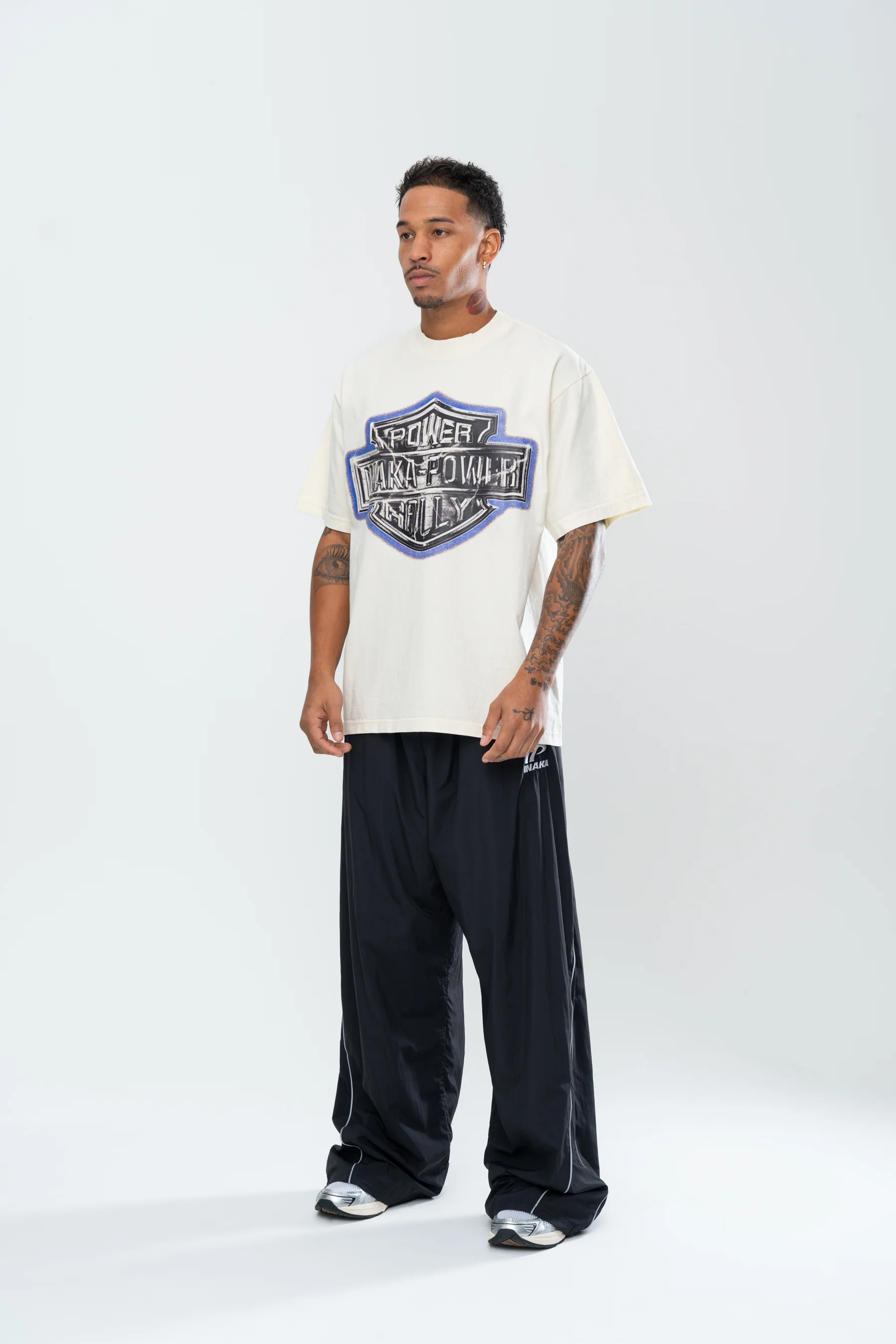 INAKA POWER RALLY TEE - CREAM - Image 7