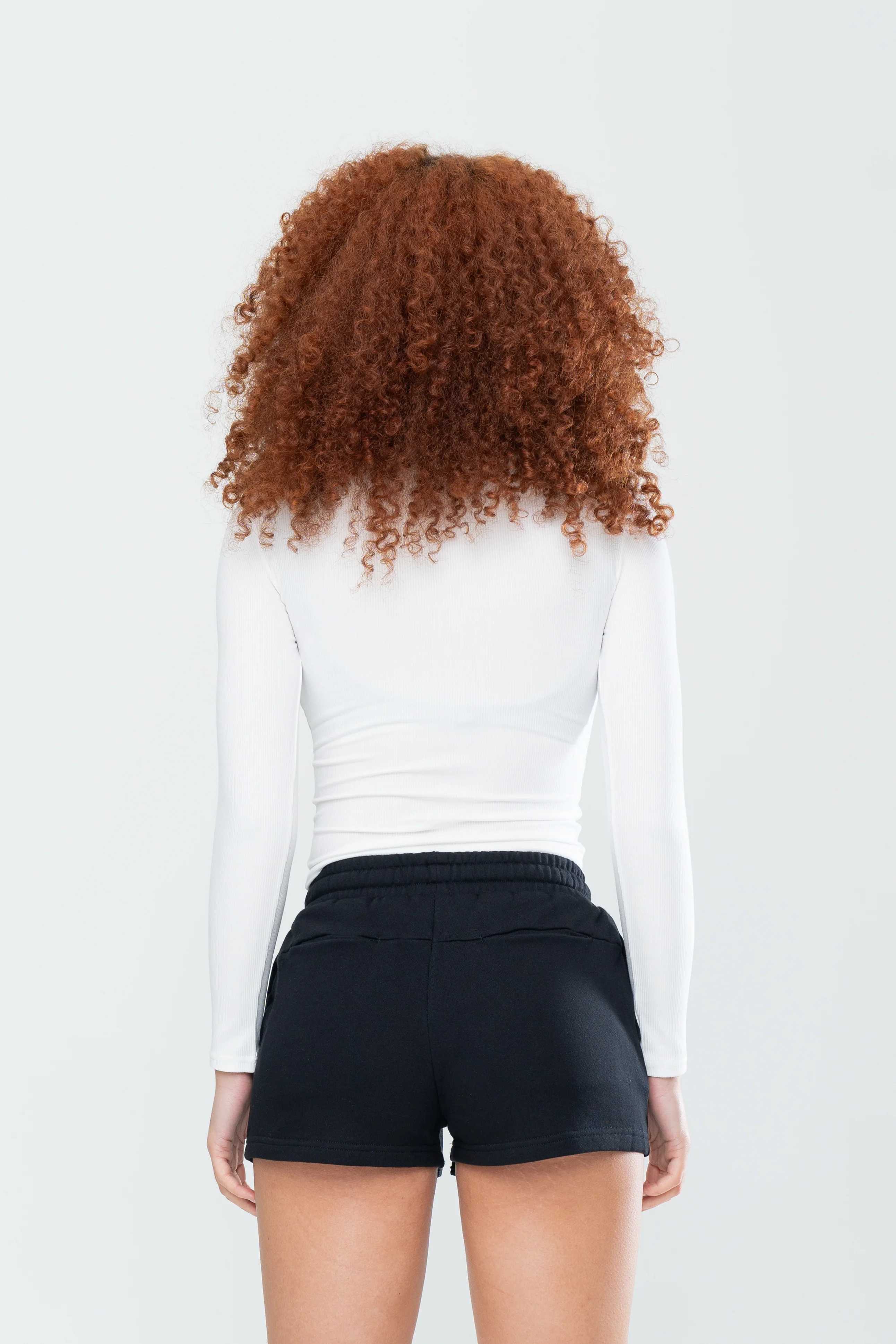 BASICS RIBBED LS - WHITE - Image 3