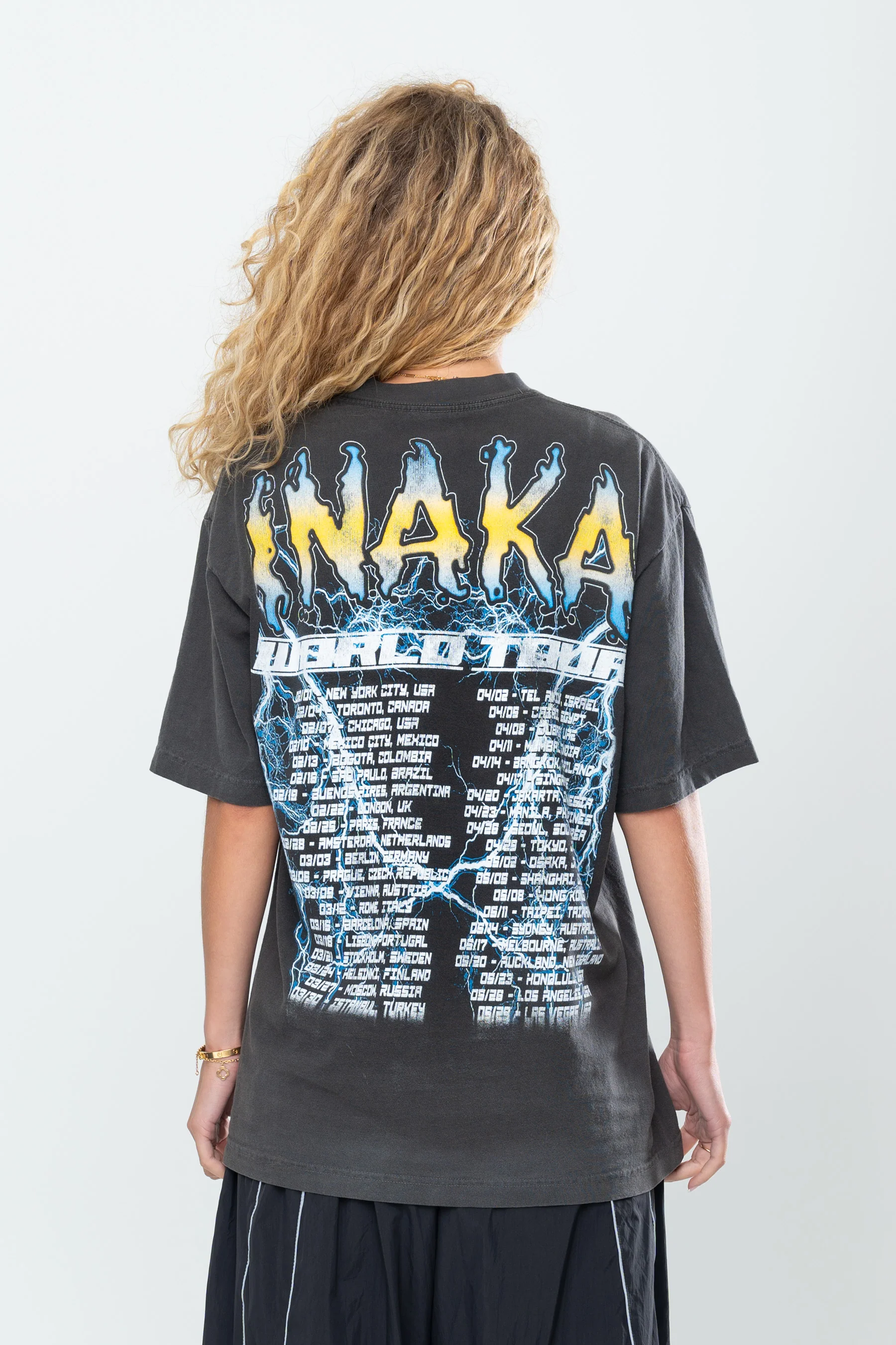 INAKA SKULL CRUSHER TEE - VINTAGE BLACK - Image 12