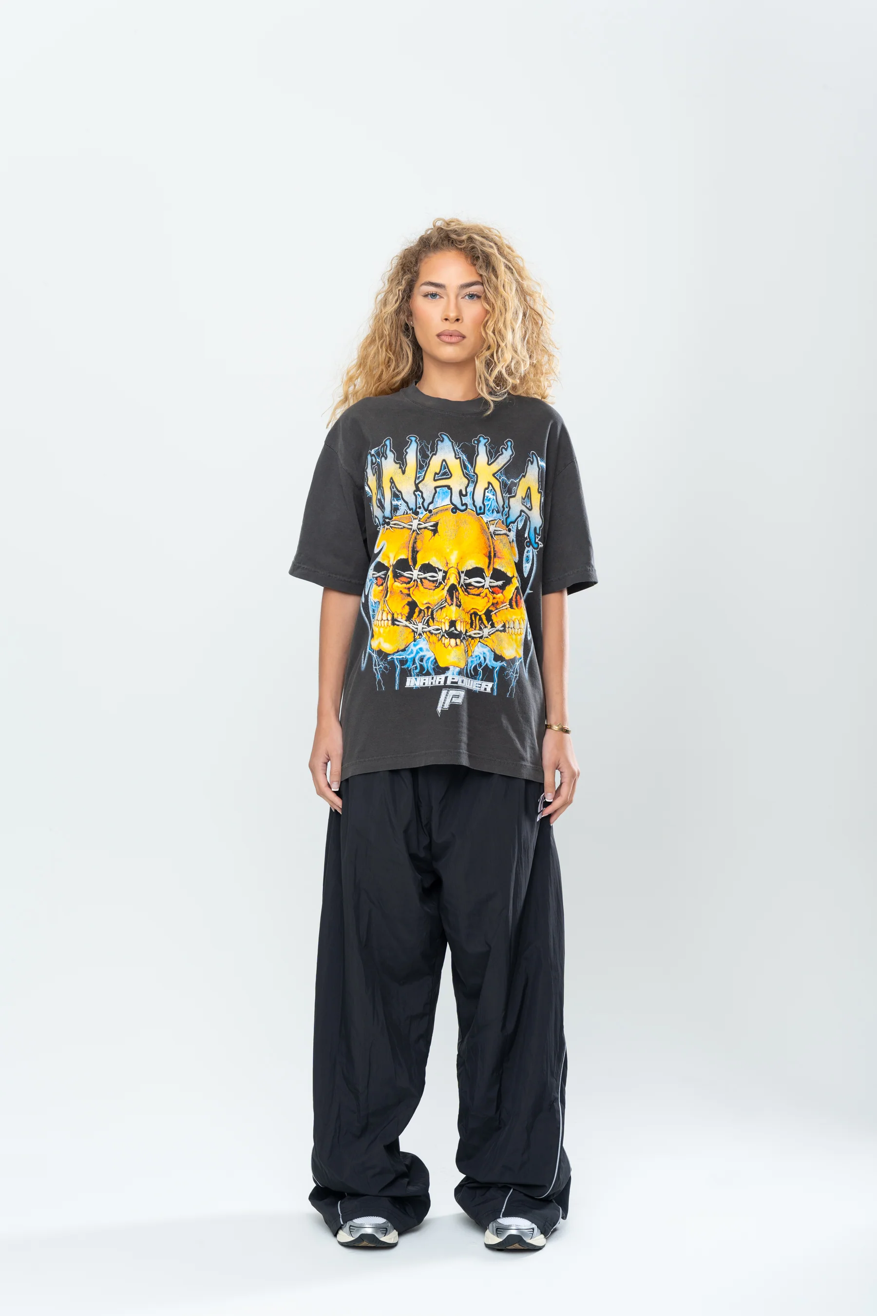 INAKA SKULL CRUSHER TEE - VINTAGE BLACK - Image 9