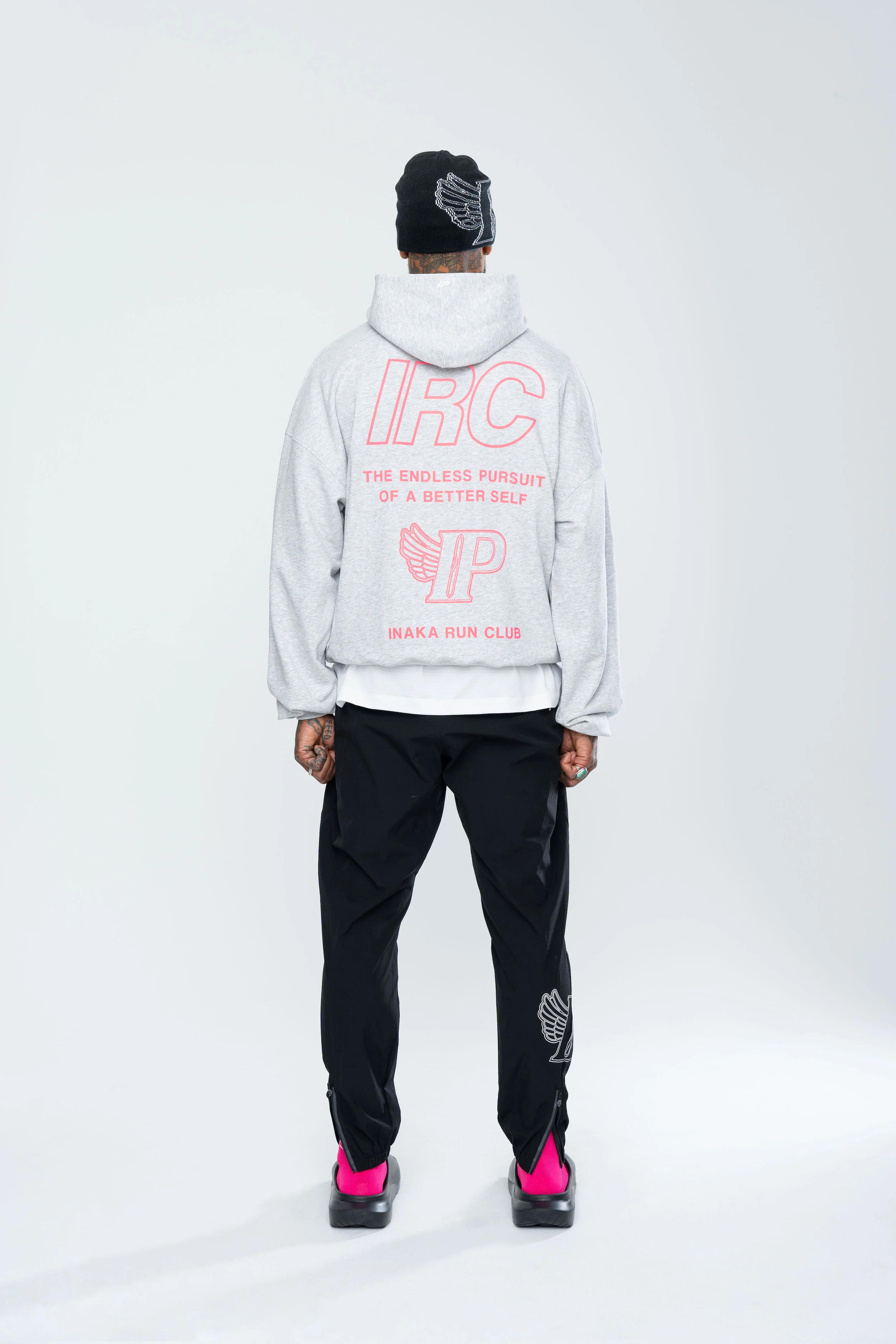 IRC TEAM HOODIE - GREY MARL - Image 6