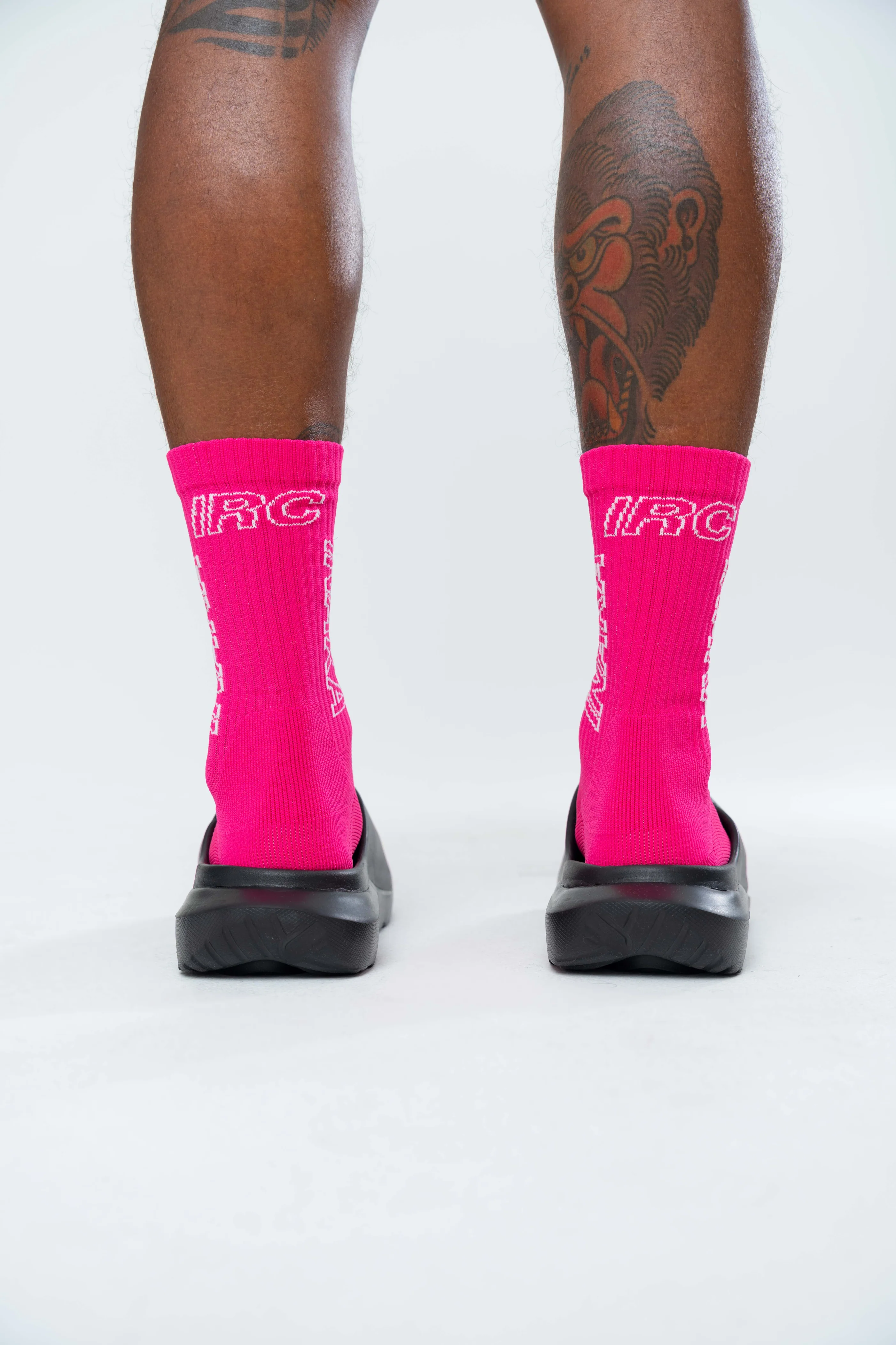 IRC TEAM SOCKS - ELECTRIC PINK - Image 2
