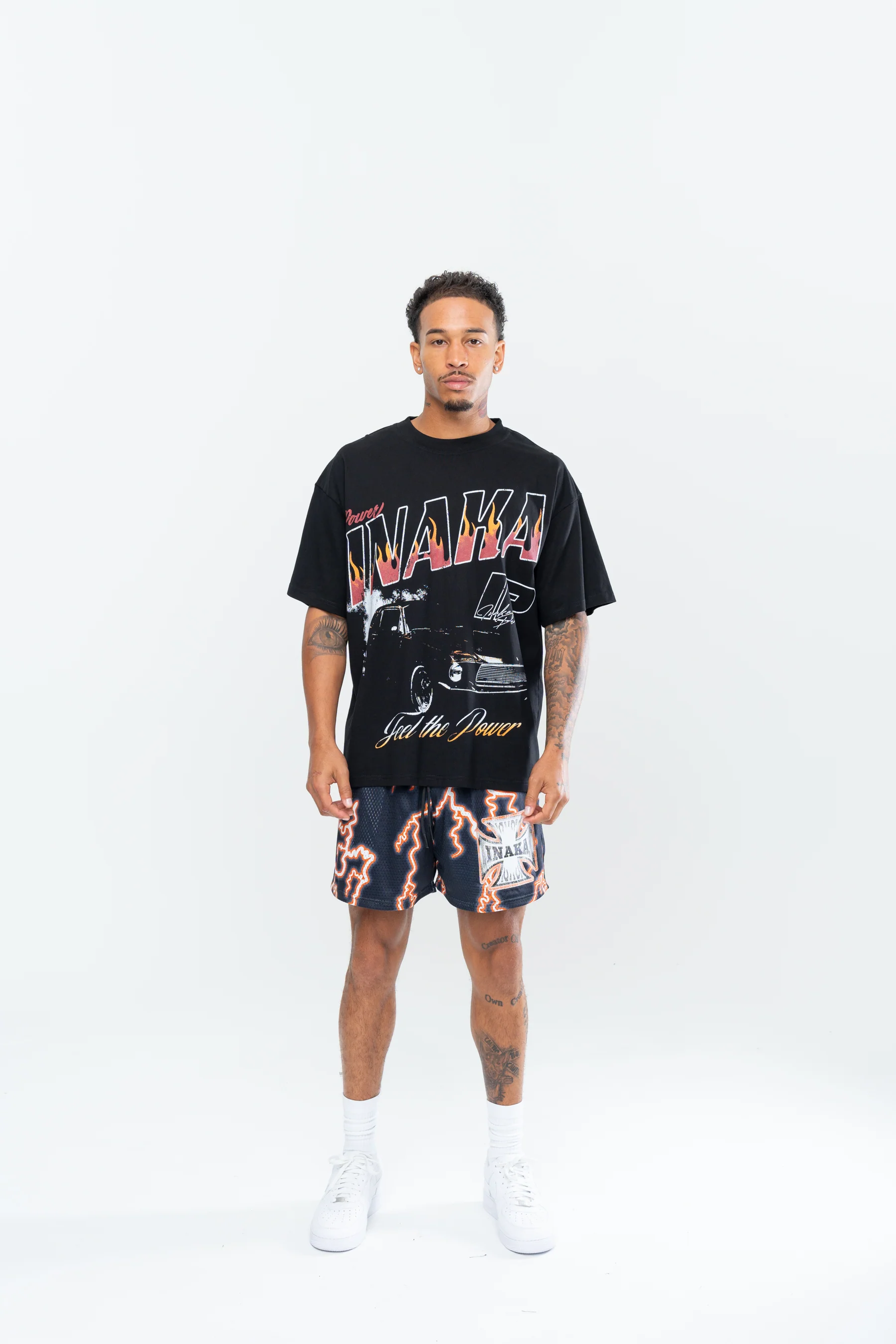THUNDERSTRUCK  MESH SHORTS - GOLD - Image 2