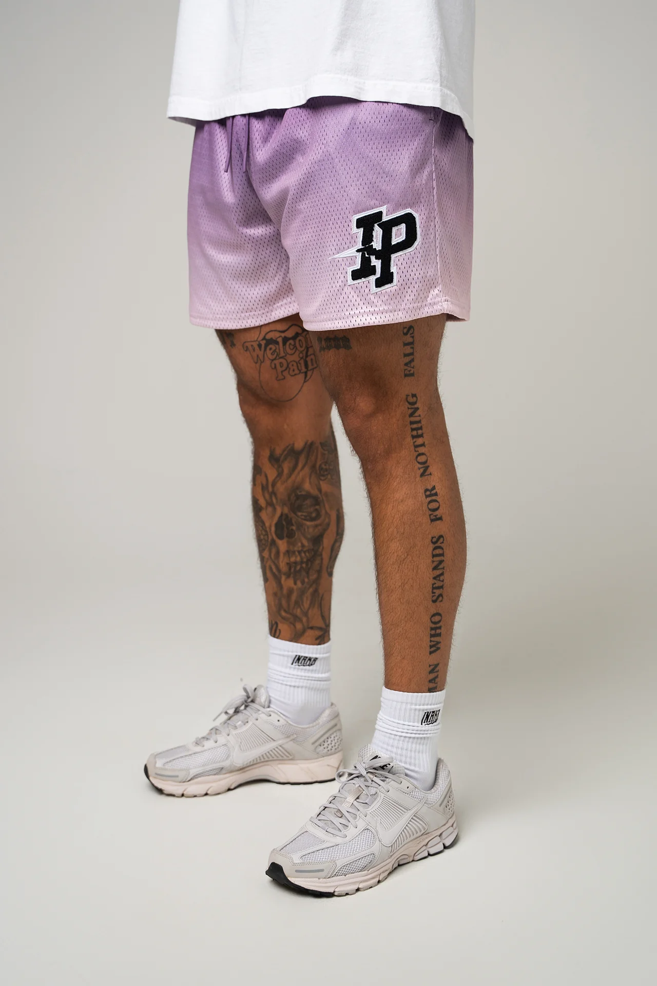 MEN'S GRAPHIC MESH SHORTS - PURPLE GRADIENT - Image 2