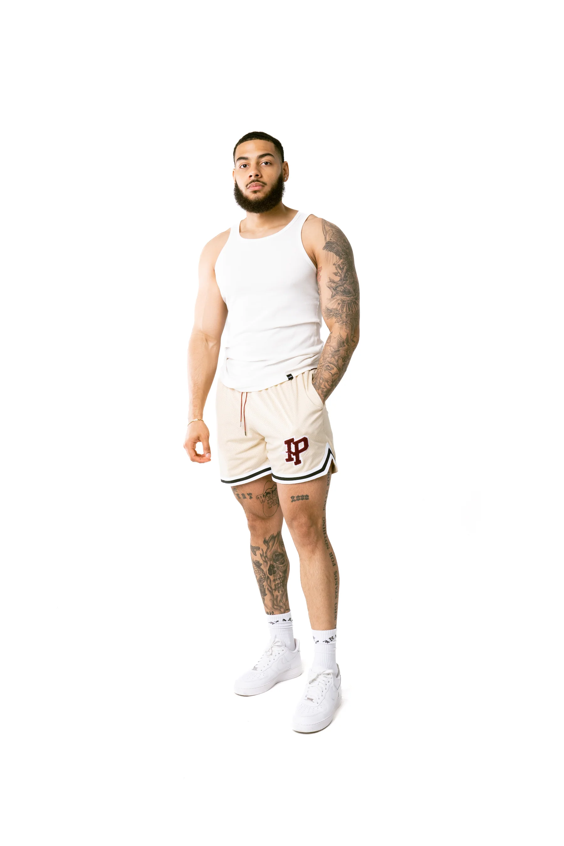 MEN'S LEAGUE MESH SHORTS - BEIGE - Image 6