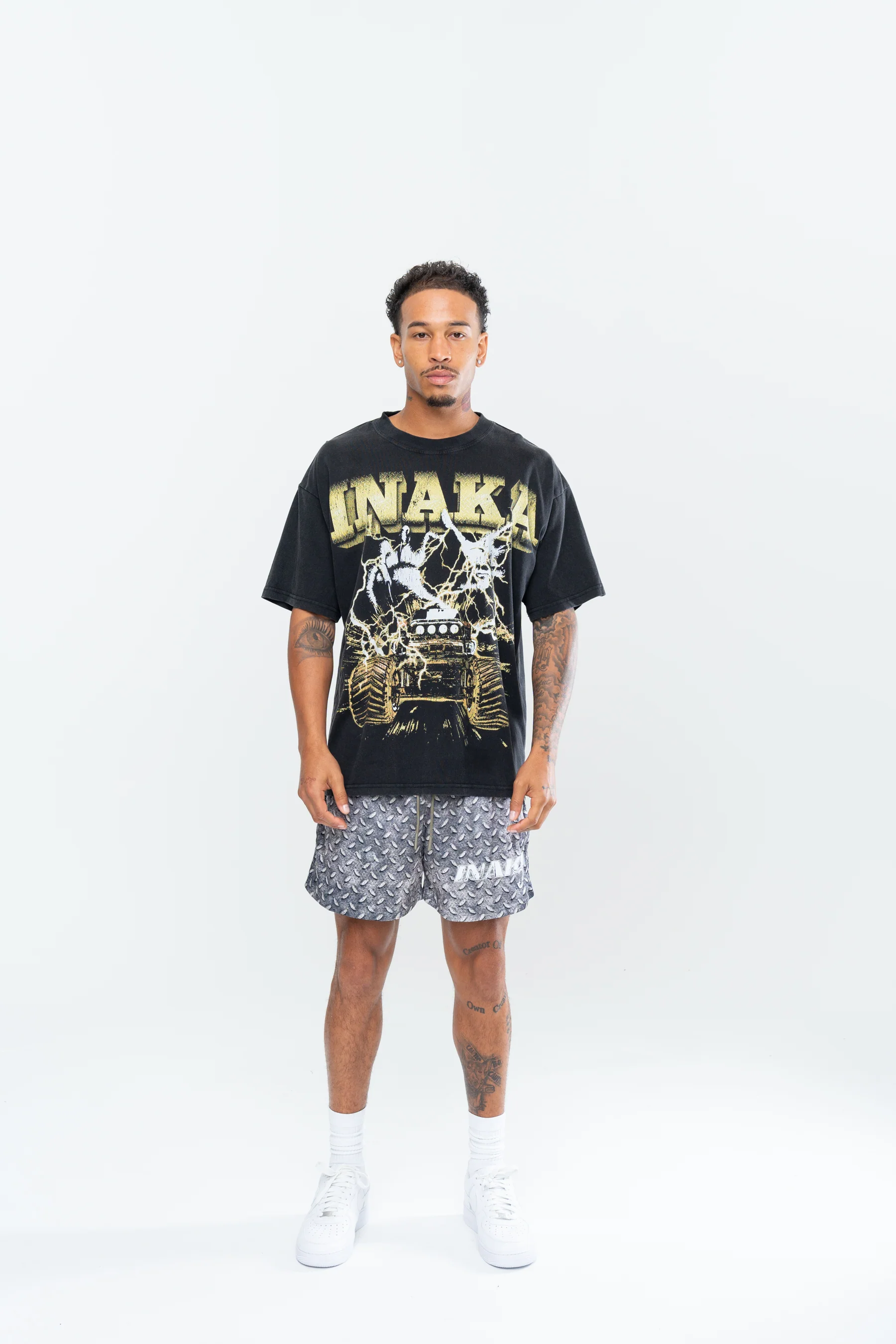 METAL MESH SHORTS - IRON - Image 3