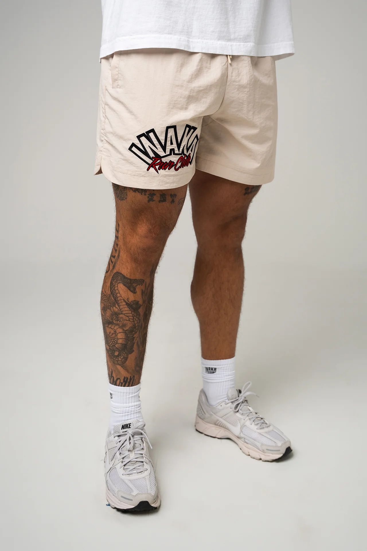 MEN'S NYLON DIAL SHORTS - CREAM - Image 2
