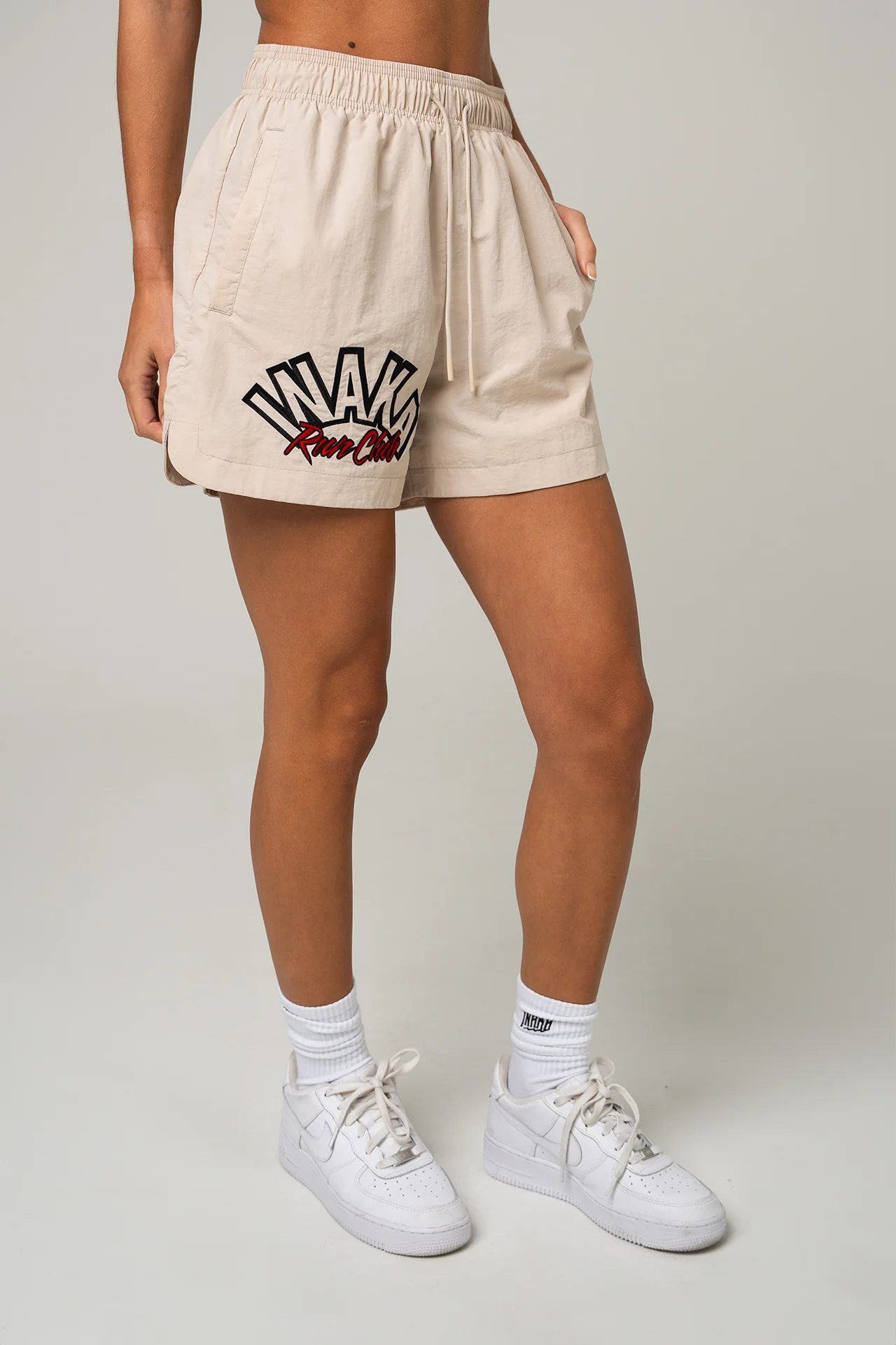 MEN'S NYLON DIAL SHORTS - CREAM - Image 4
