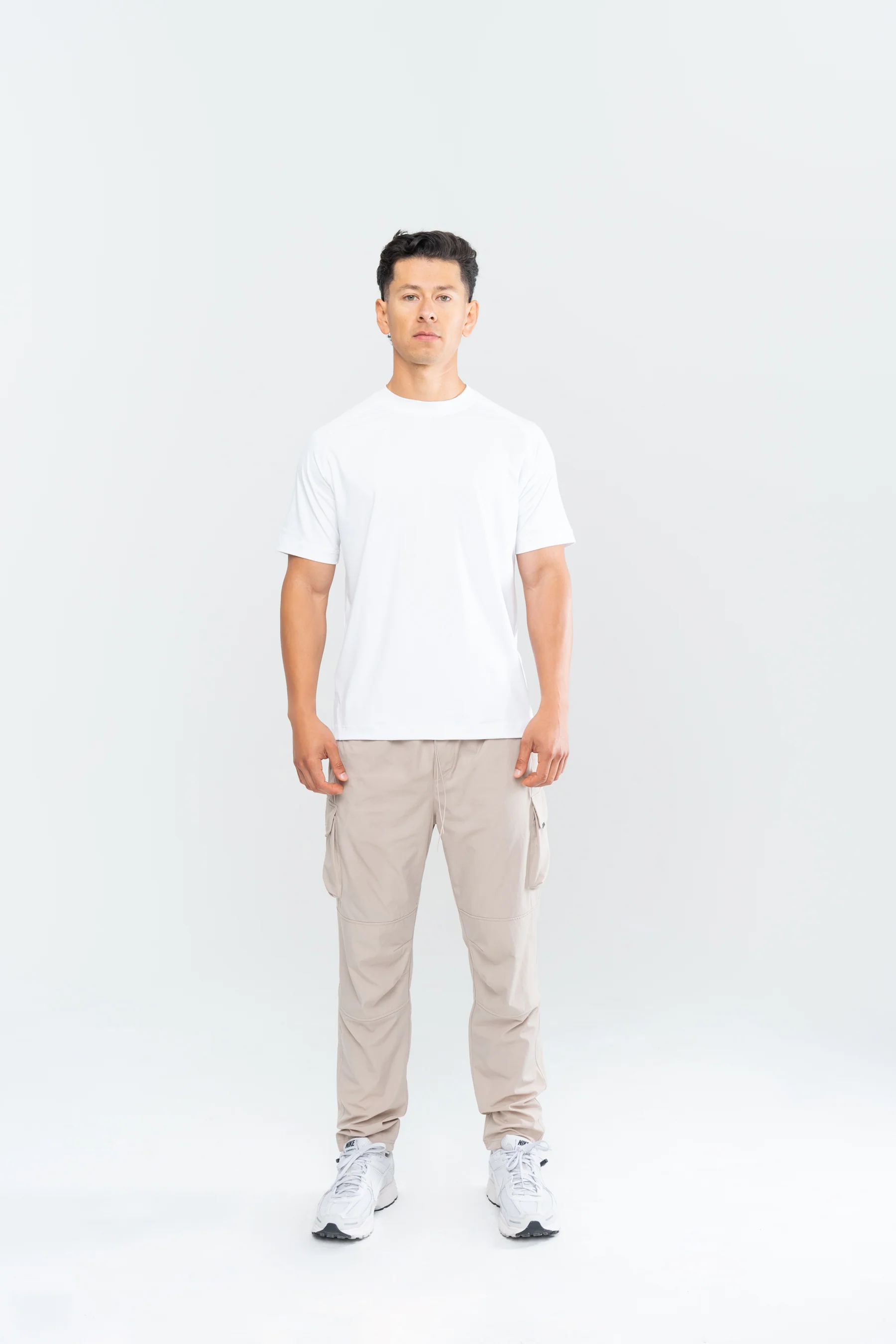 MEN'S PERFORMANCE TECH CARGO JOGGERS - TAUPE - Image 2