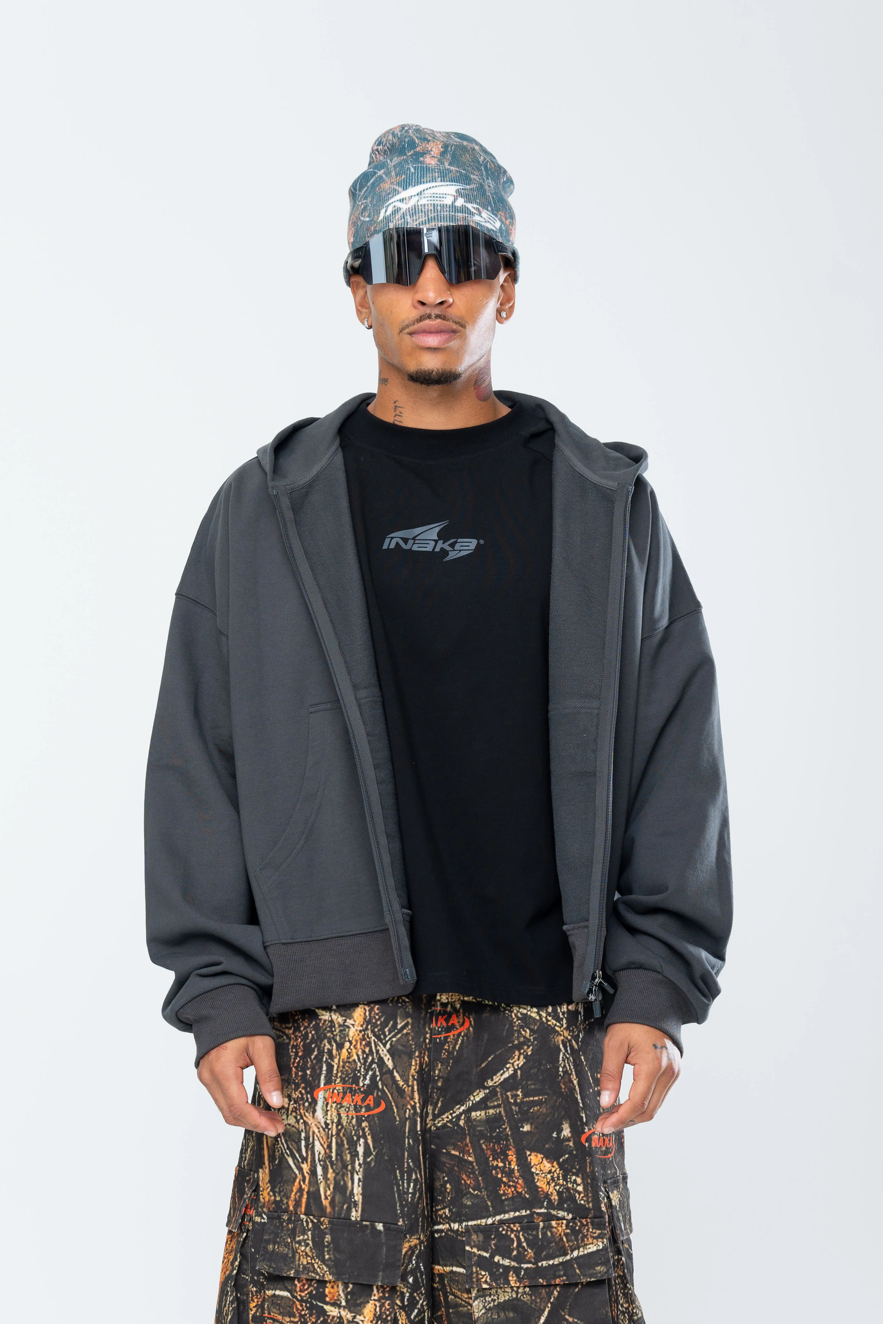 SUMMIT DOUBLE ZIP HOODIE - ASPHALT - Image 3
