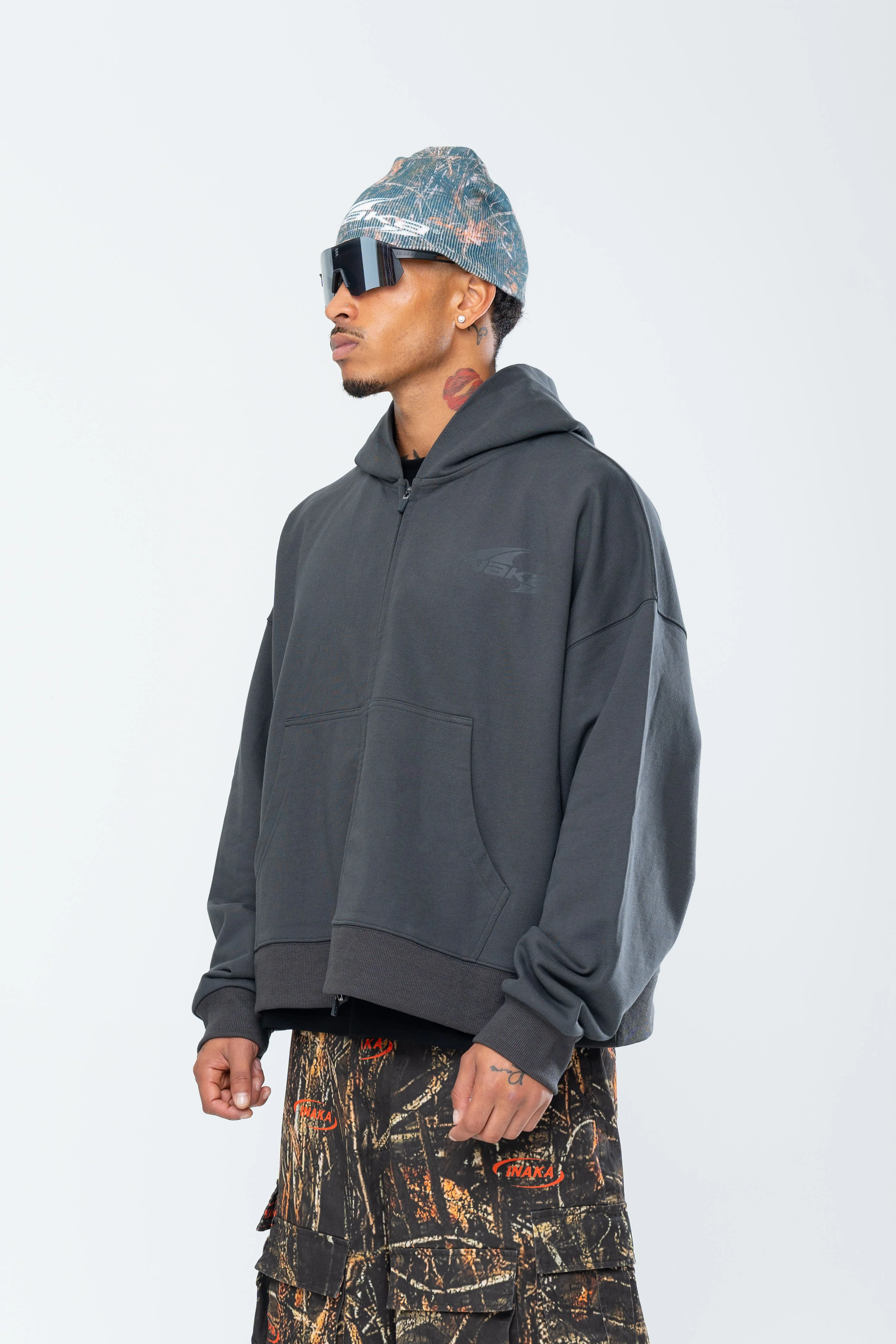 SUMMIT DOUBLE ZIP HOODIE - ASPHALT - Image 5