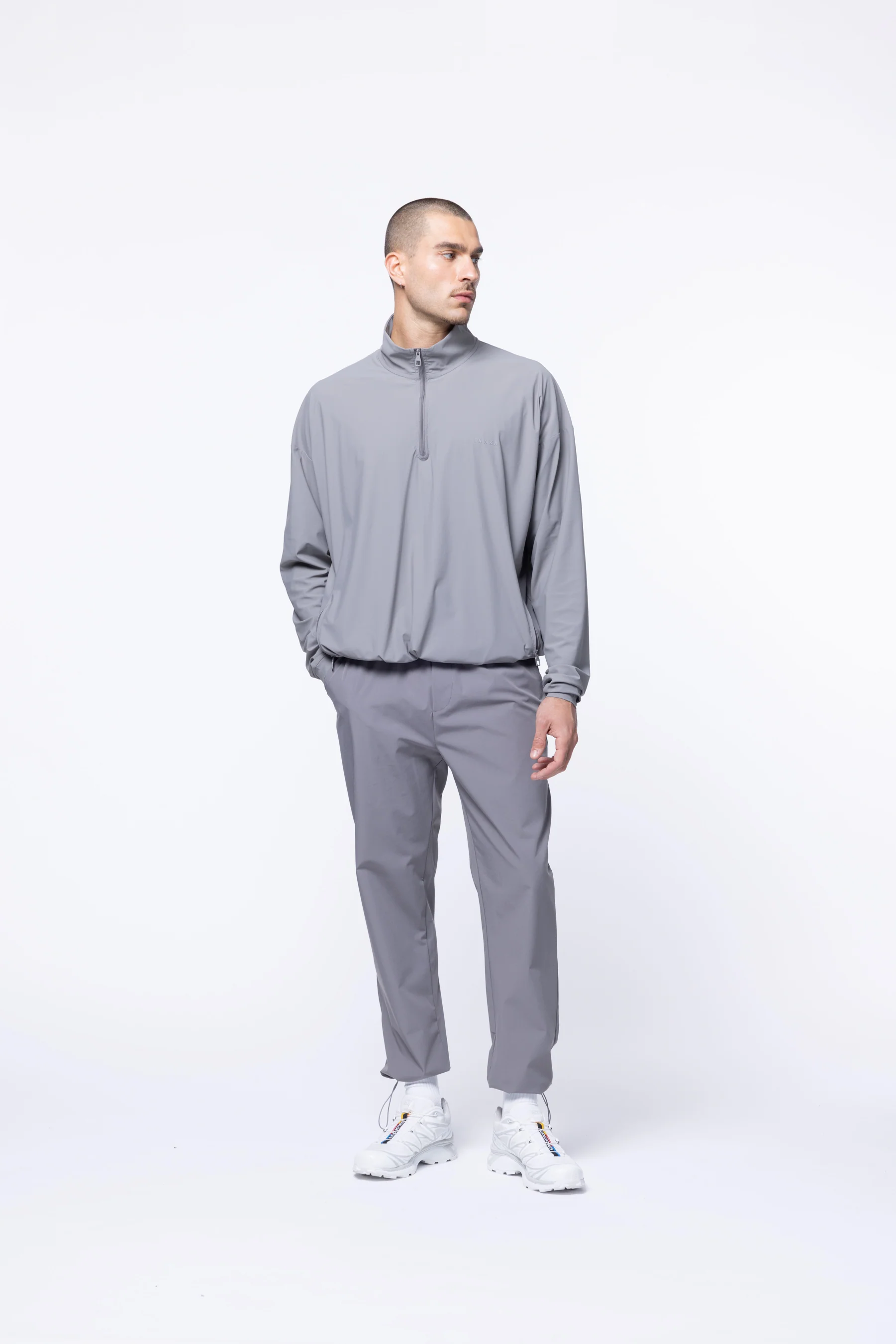 PERFORMANCE CLUB 1/4 ZIP JACKET - GREY - Image 5