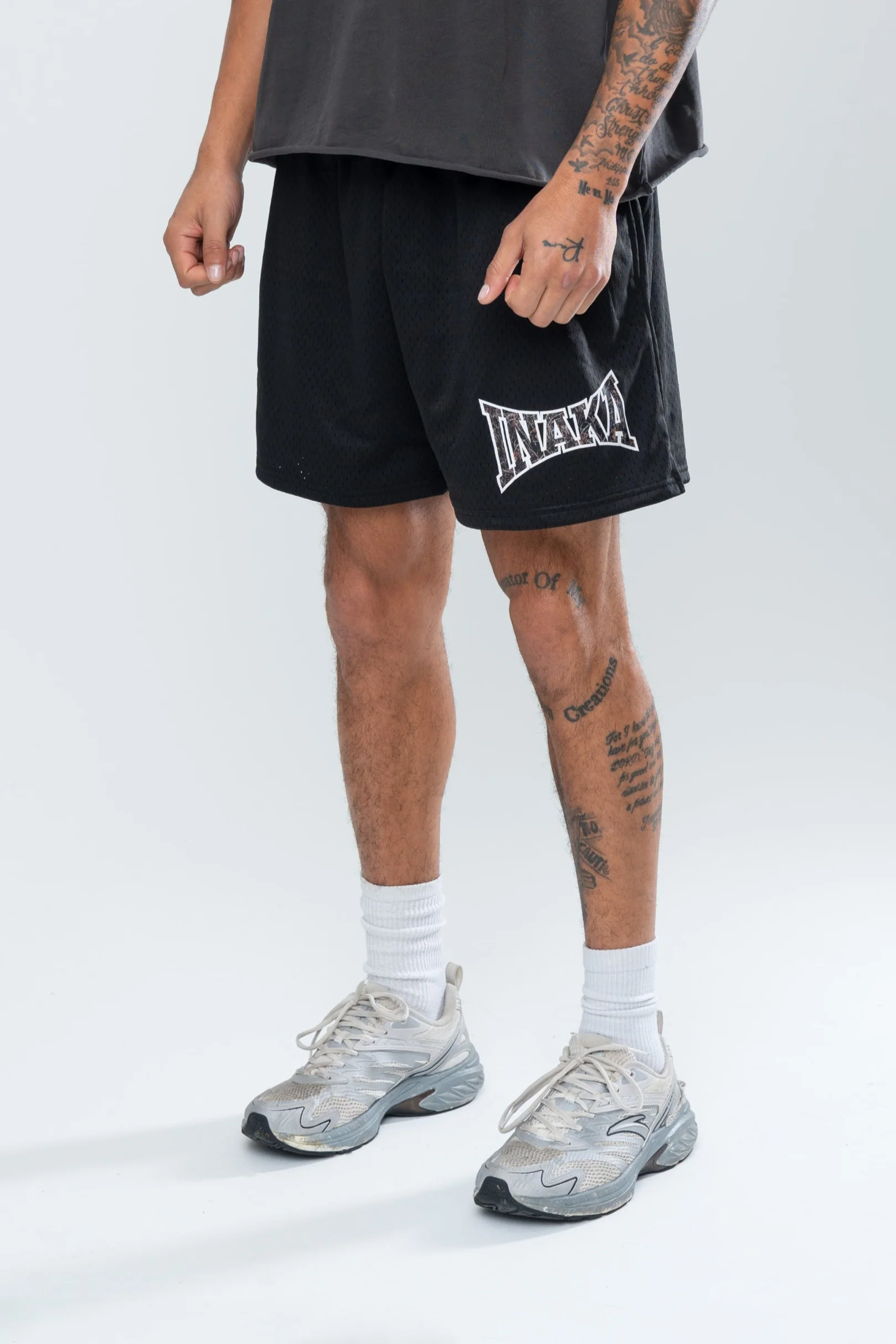 POWERSHOT MESH SHORTS - BLACK/CAMO - Image 2