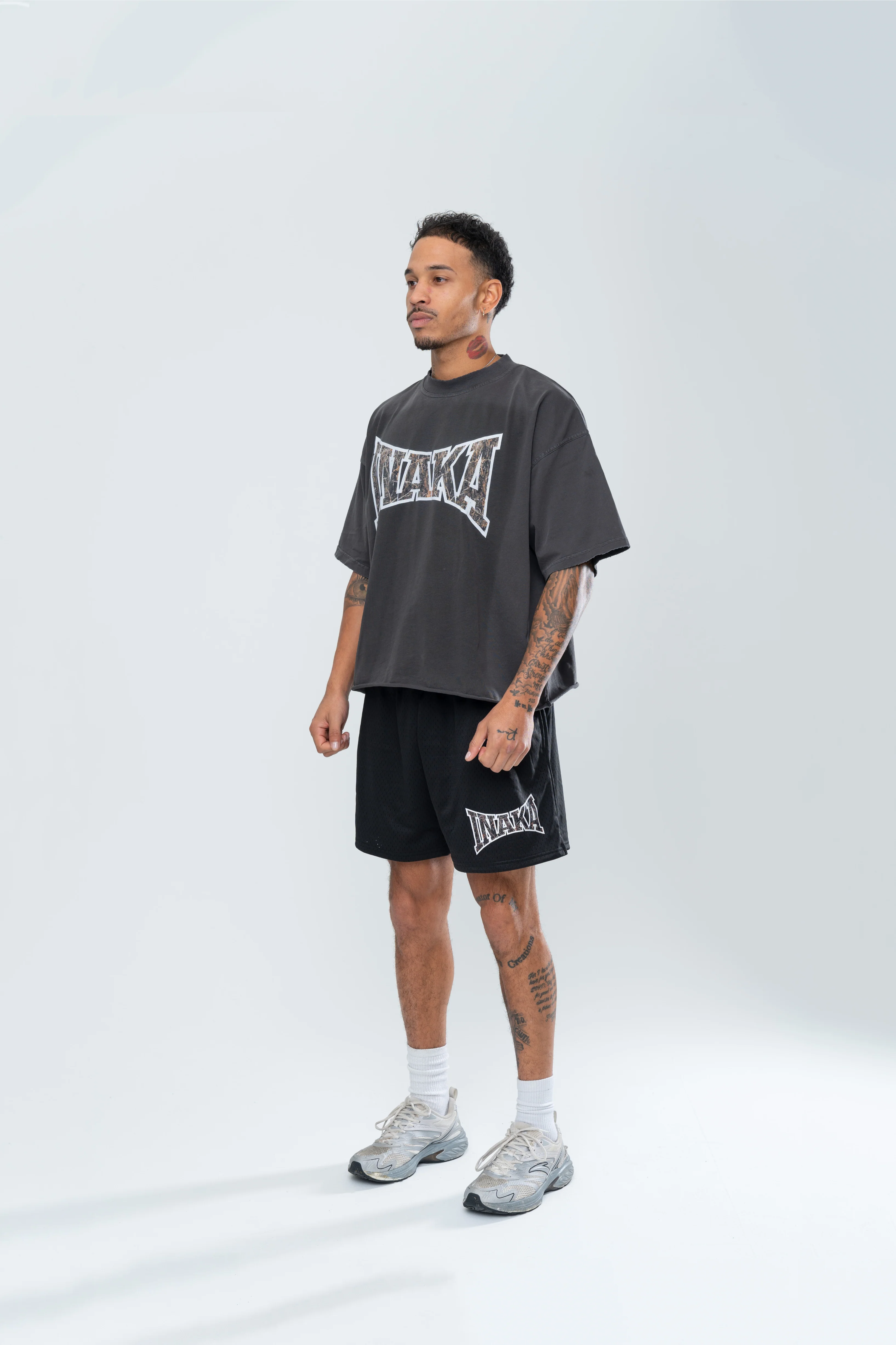 POWERSHOT MESH SHORTS - BLACK/CAMO - Image 3